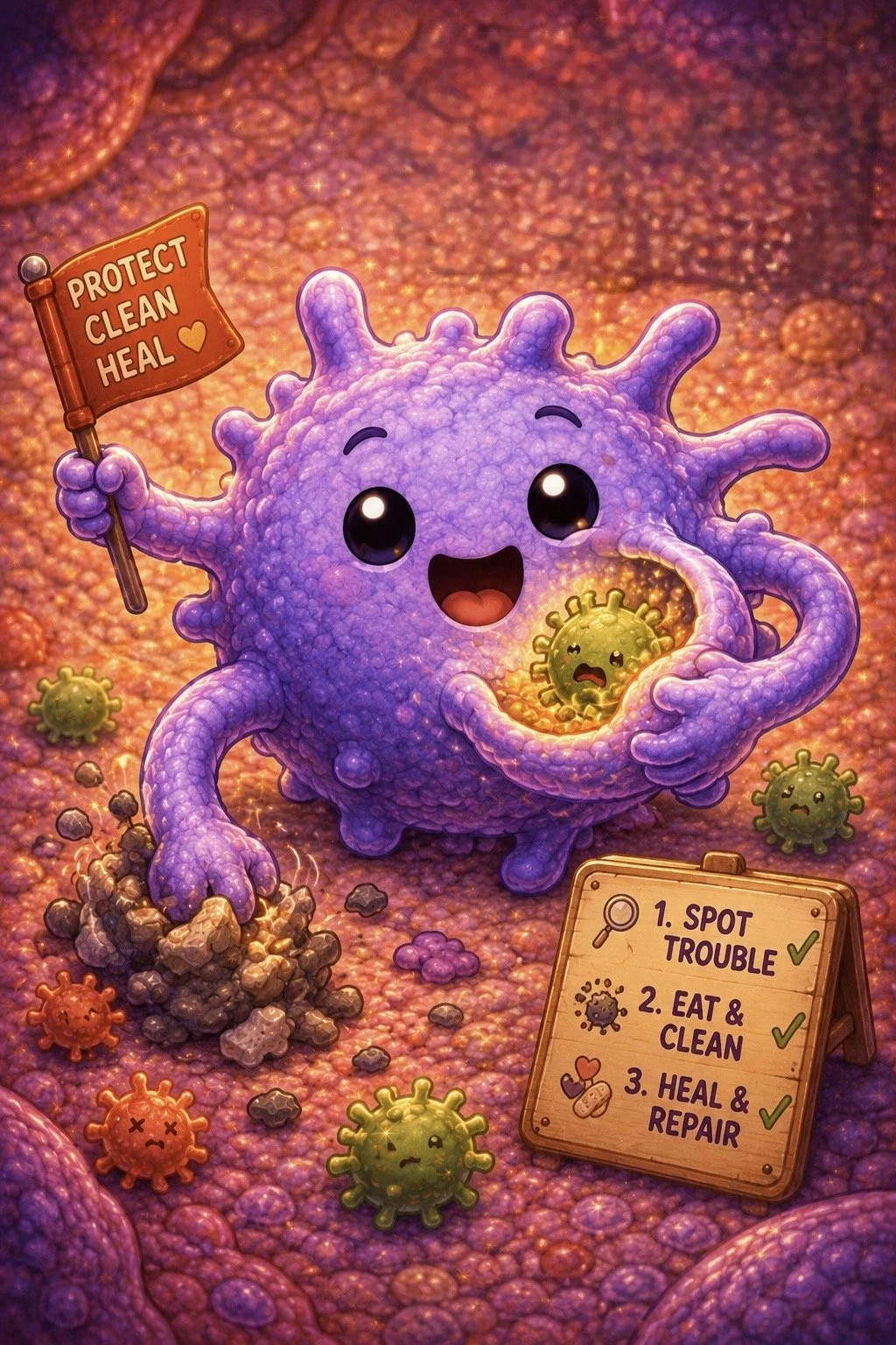 Macrophage Marshals: The Big Eaters on Patrol