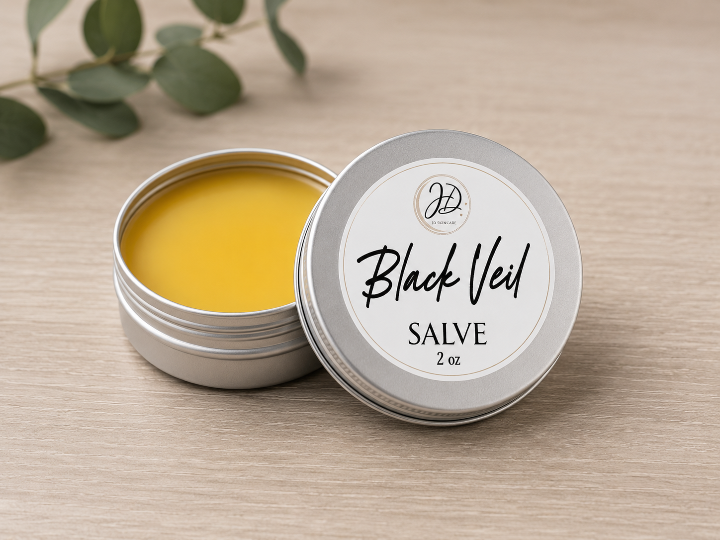 Black Veil Salve — 2oz Tin | A Bold, Masculine Blend for Grounding & Restoration