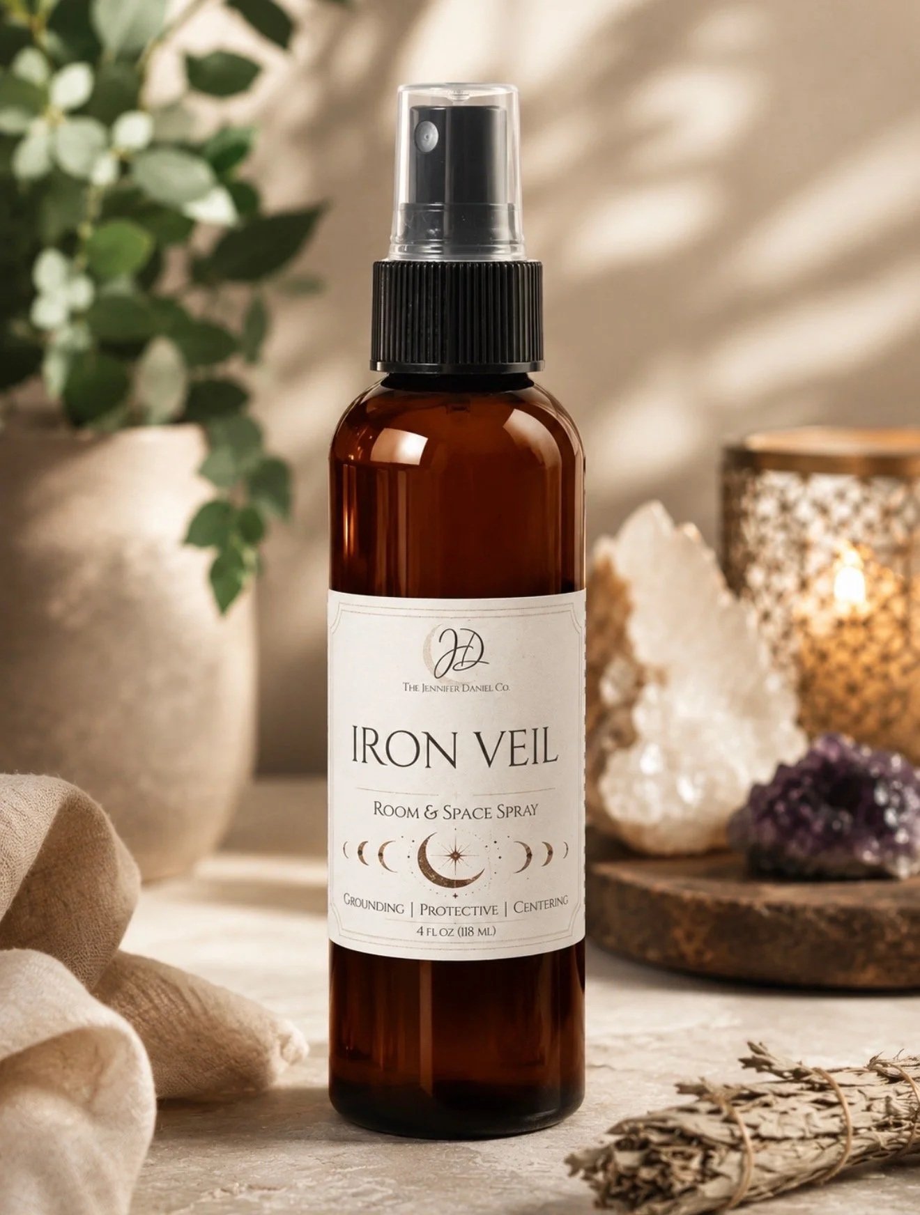 Iron Veil Room Spray — 4oz | Grounding, Woodsy, Protective and Centering your Energy