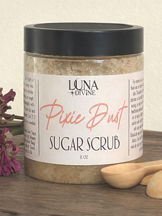 Pixie Dust Sugar Scrub — 8oz | Exfoliate, Soften & Add a Touch of Magic