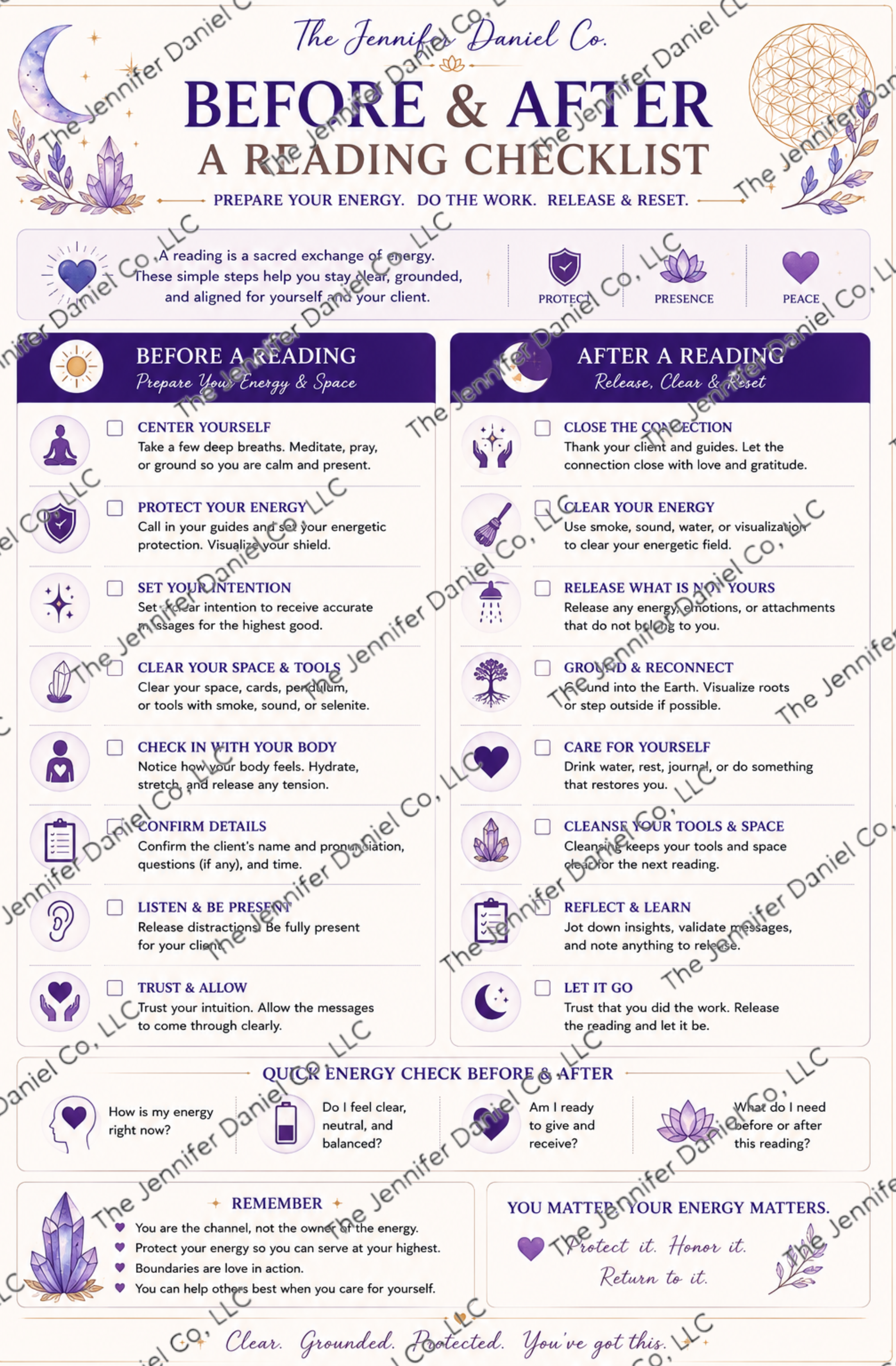 Before & After a Reading Checklist — Free Digital Download