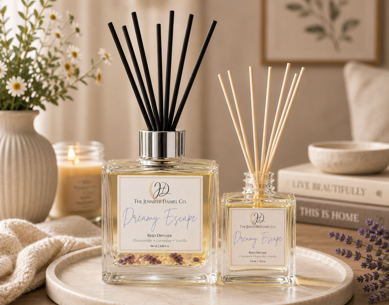 Dreamy Escape Reed Diffuser — Peace, Comfort & Lasting Tranquility