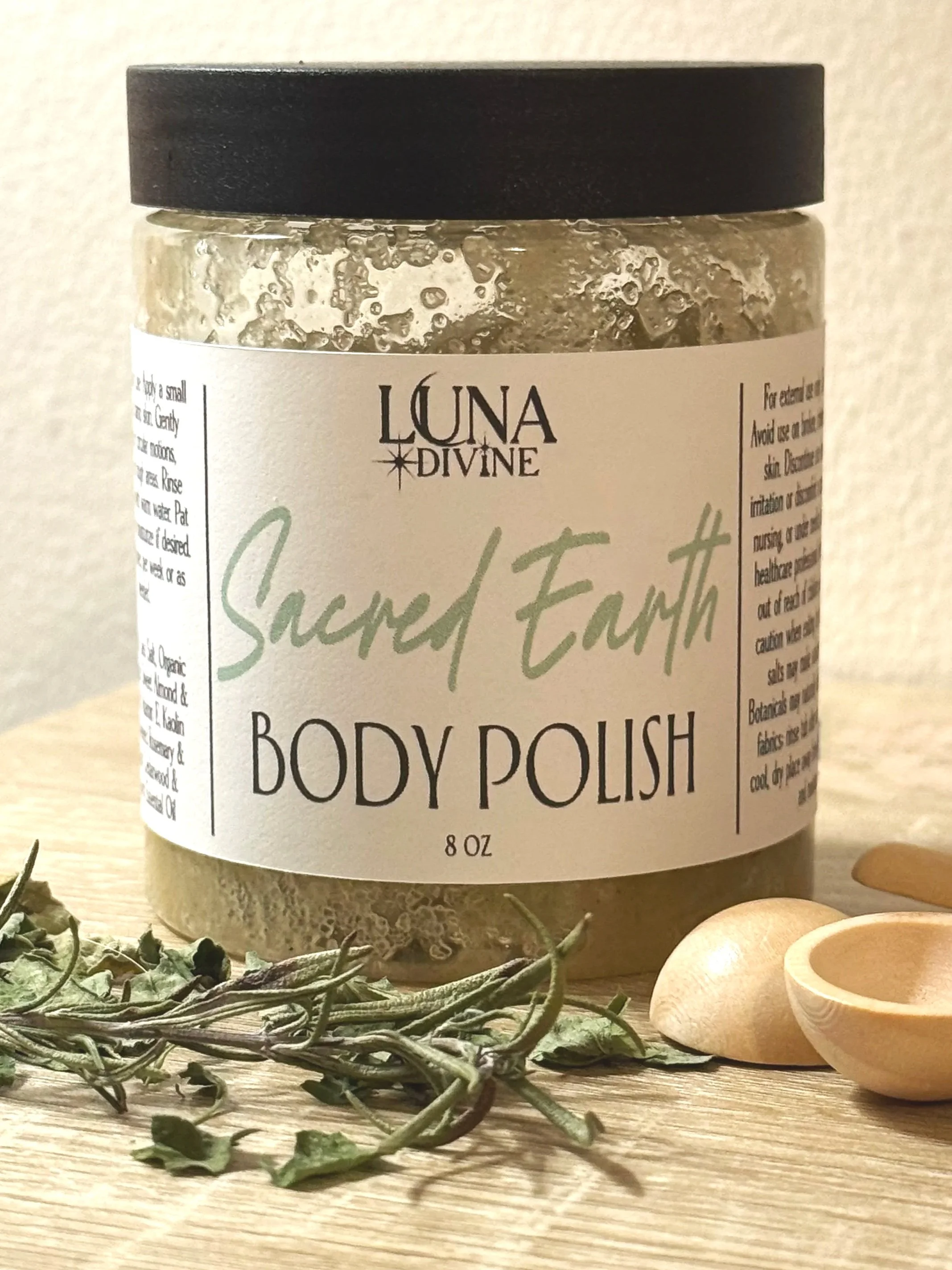 Sacred Earth Body Polish — 8oz | Ground, Exfoliate & Renew