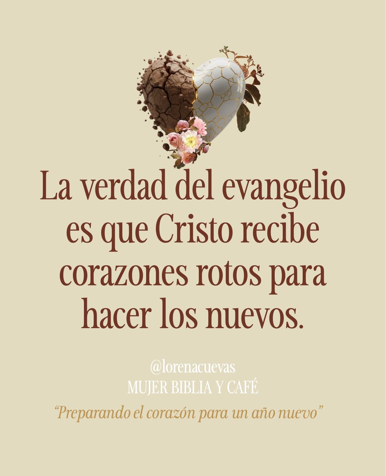 Cristo recibe corazones rotos para hacerlos nuevos.