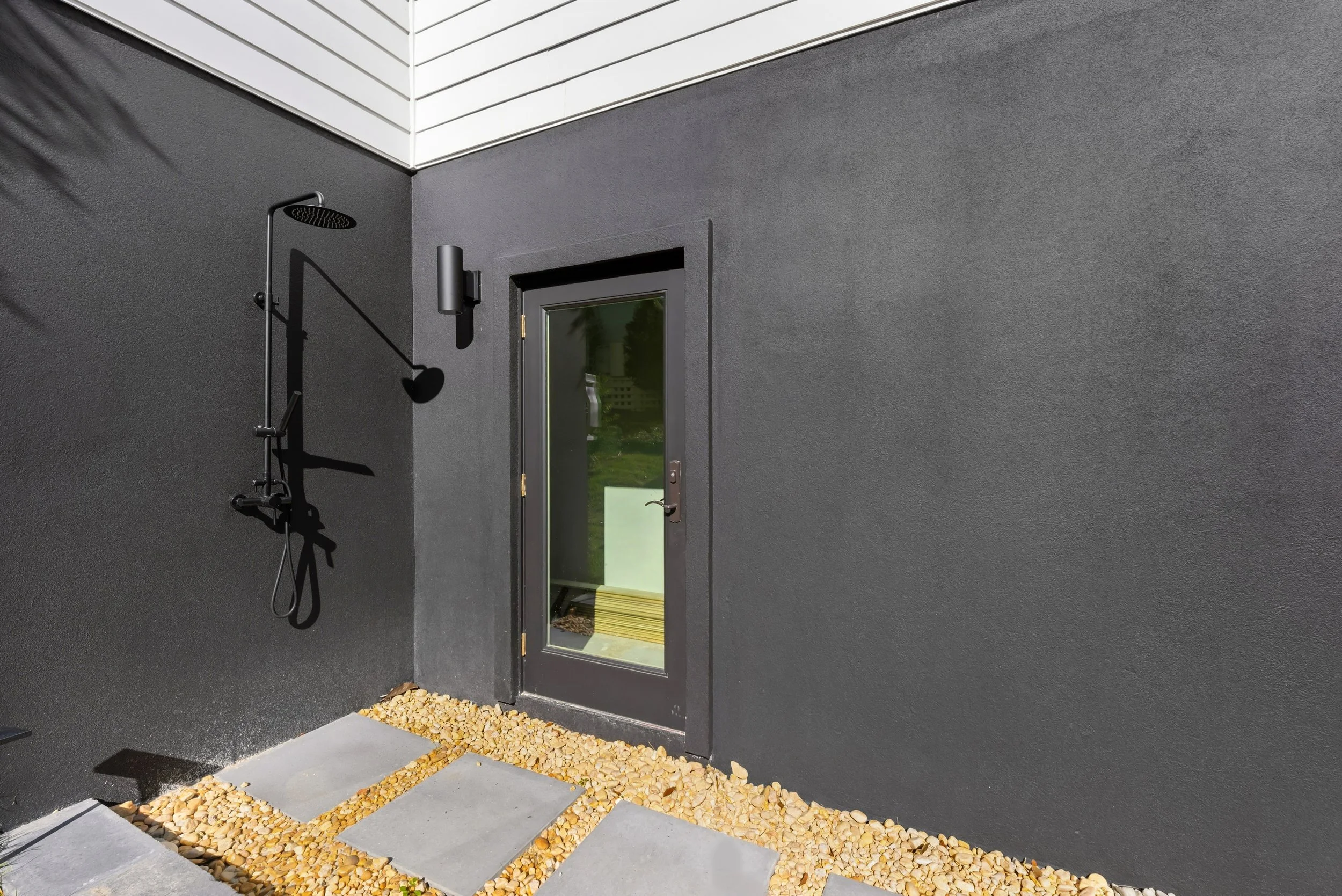 Private guest house entrance designed for comfort and privacy along 30A.