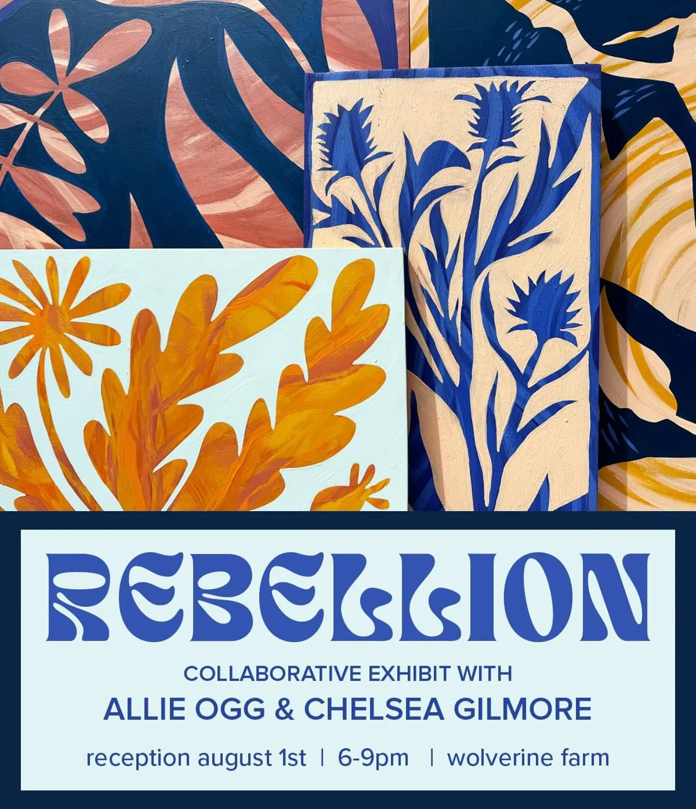 Very excited to share this brand new body of work that was made in collaboration with @allieogg. Opening reception is this first Friday at @wolverinefarm from 6-9, with live music by @anikasneaka. The work will be up through the month of August. 
.
#