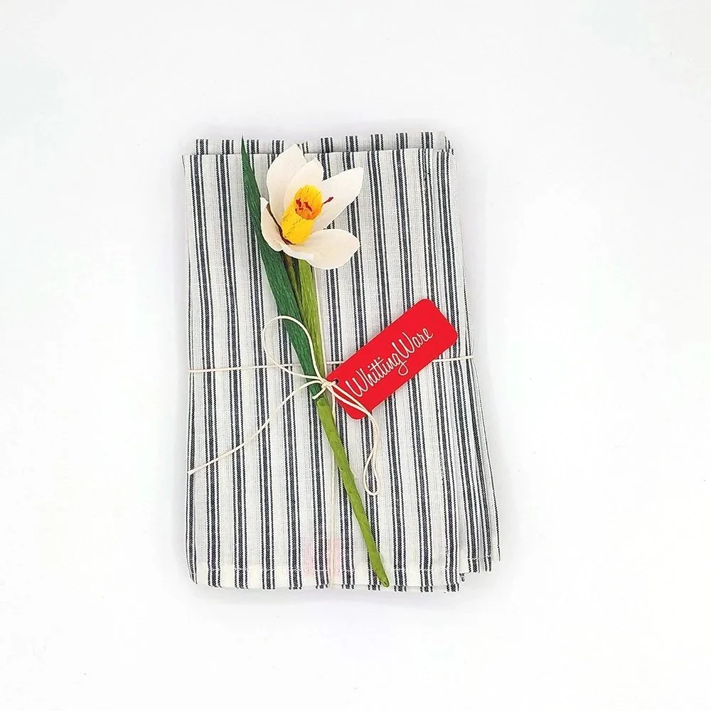 "Ina" Set of 4 Napkins, 100% cotton, 17” x 21.5”, $34 per set