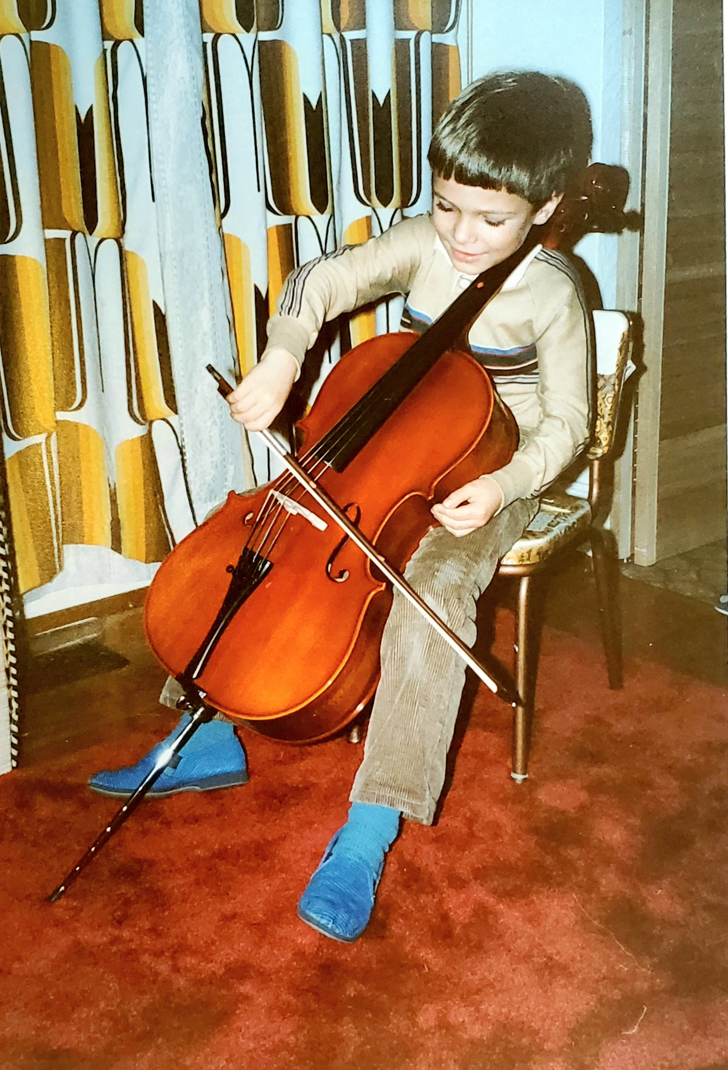 as a young cellist