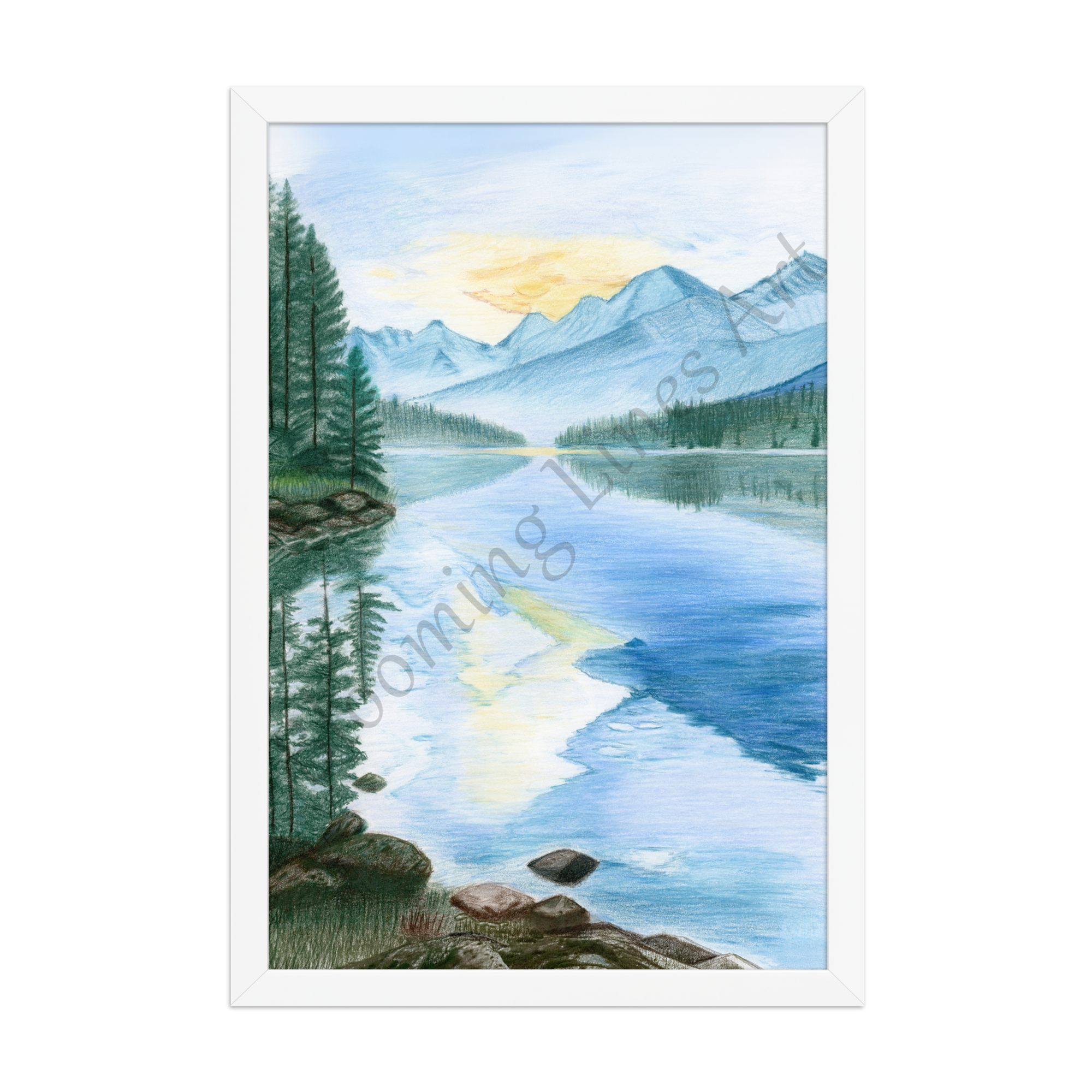 Frozen Lake in the Mountains