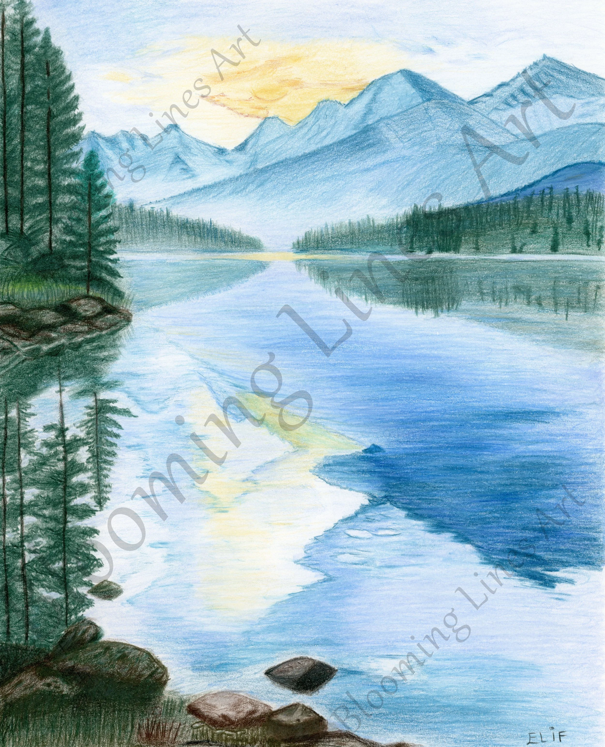 Frozen Lake in the Mountains