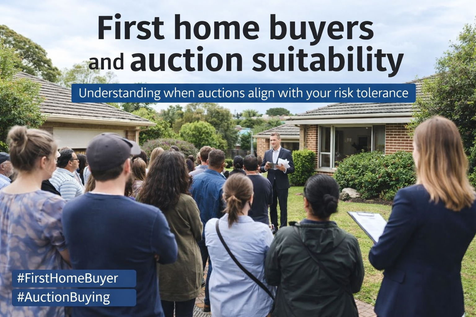 First home buyers and auction suitability