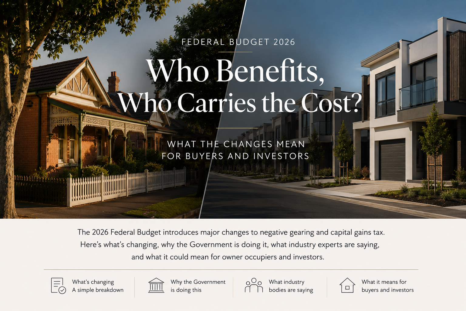 Federal Budget 2026: What the Housing Changes Could Really Mean for Buyers, Investors and Property Prices