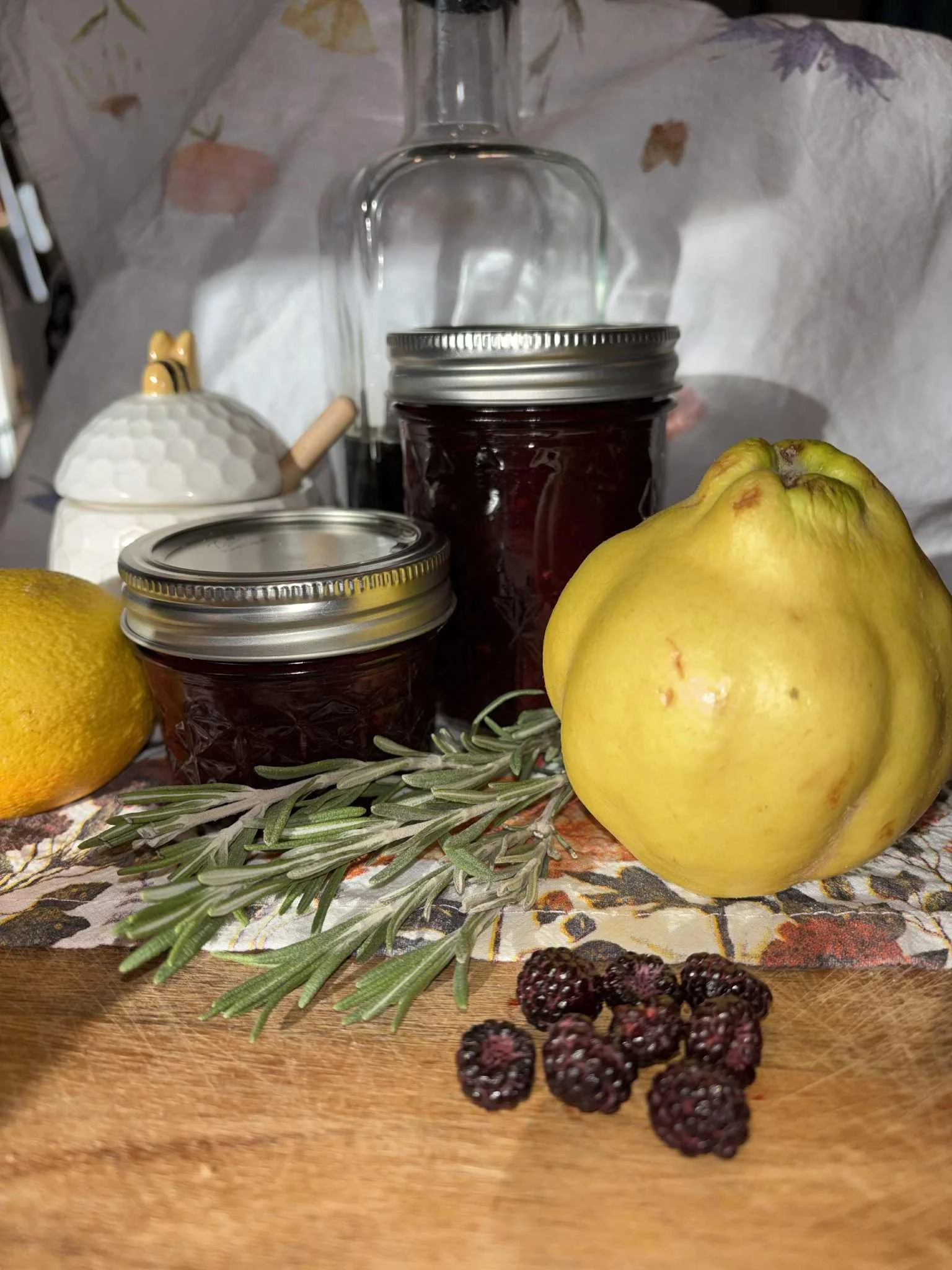 Quince, Black Raspberry, Rosemary Jam