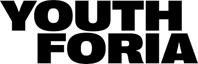 Text reading "YOUTH FORIA" in bold black letters.