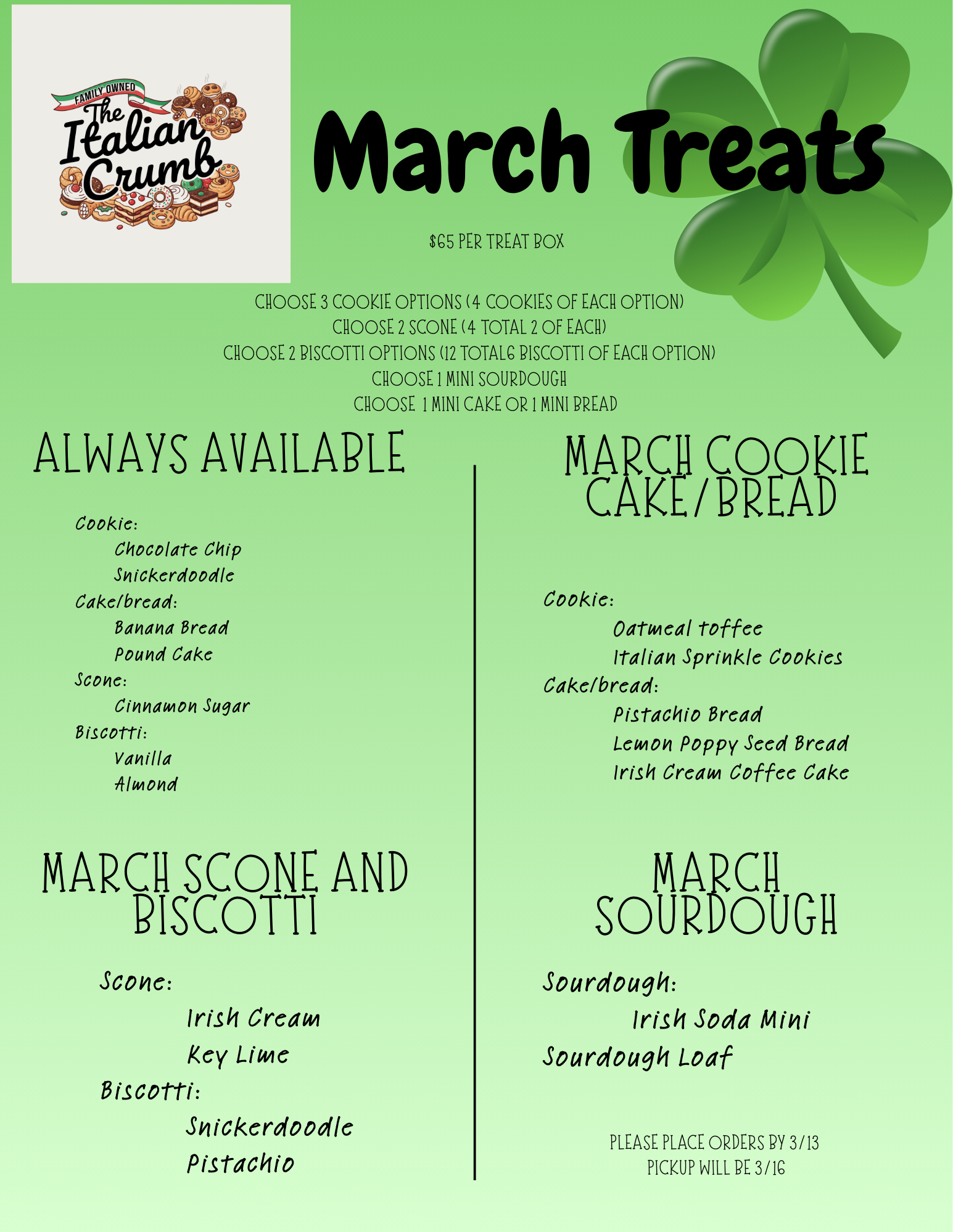March Treat Box