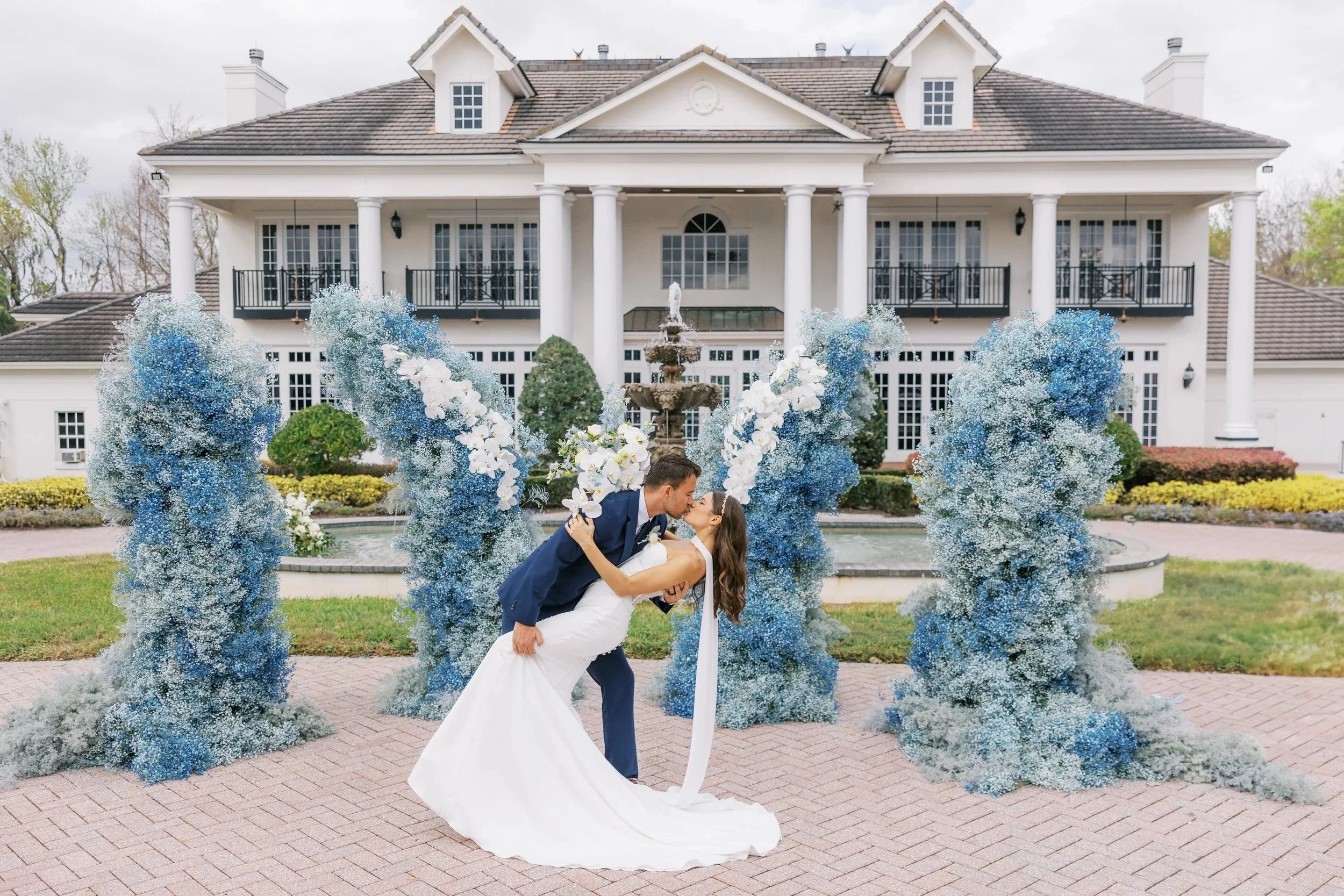 Something Blue: A Luxurious Floral-Filled Wedding Editorial at Luxmore Grande Estate