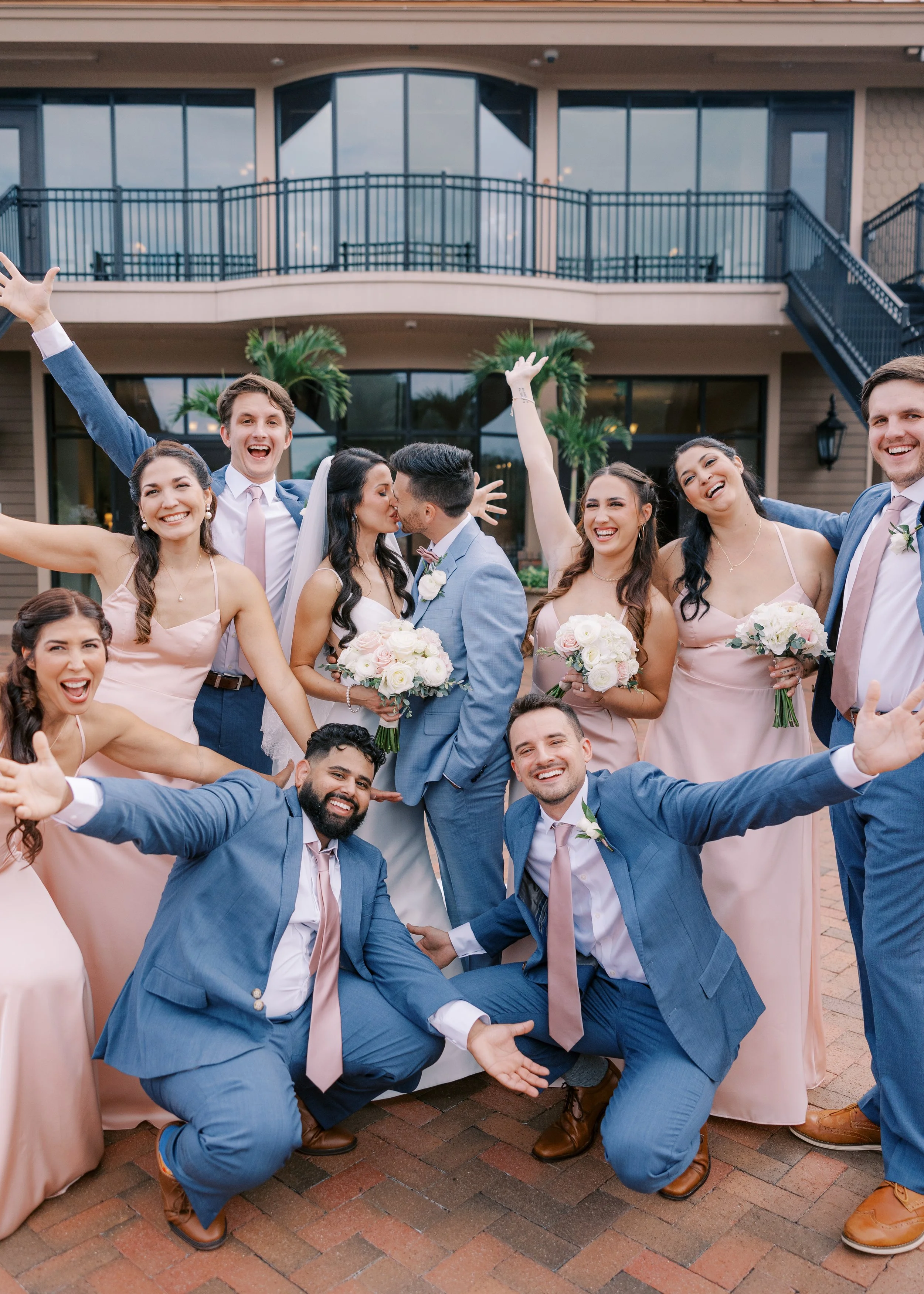 Bridal Party celebrates at Tavares Pavilion