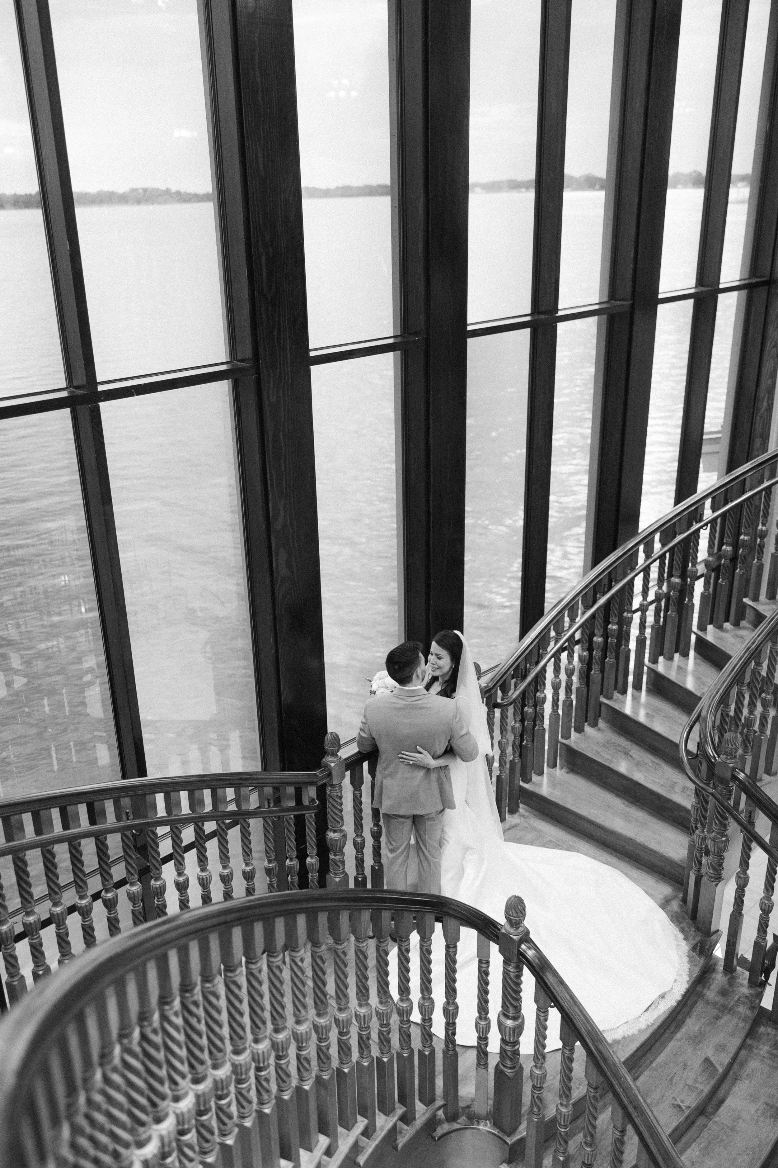 Tavares Pavilion on the Lake Wedding Staircase 