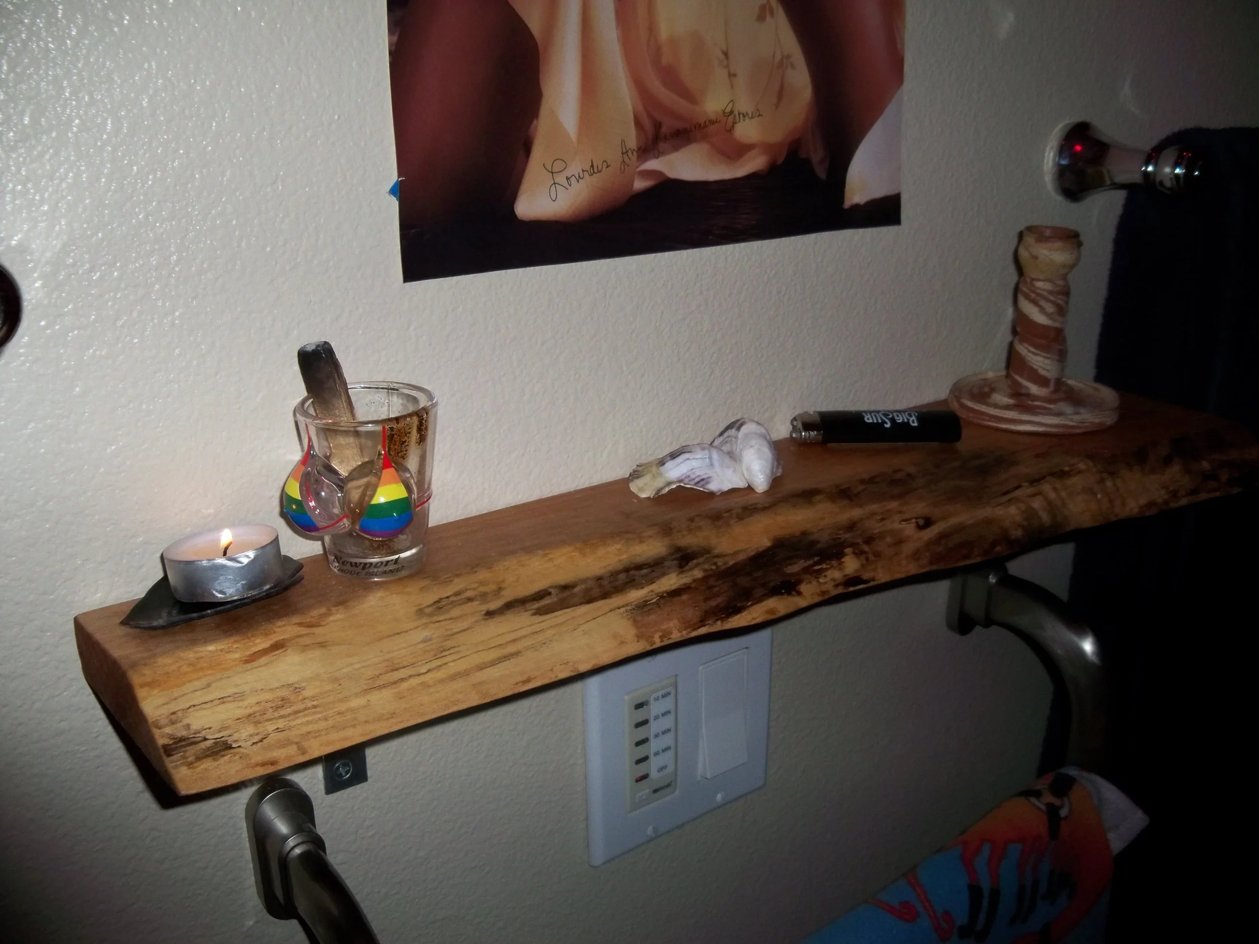 White oak shelf