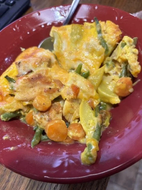 From the Kitchen: Summer Garden Chicken Quiche (low carb)