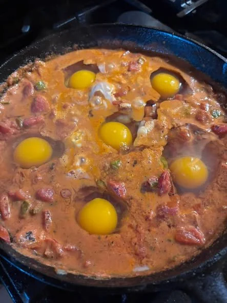 From the Kitchen: Fire-Roasted Shakshuka (low carb)