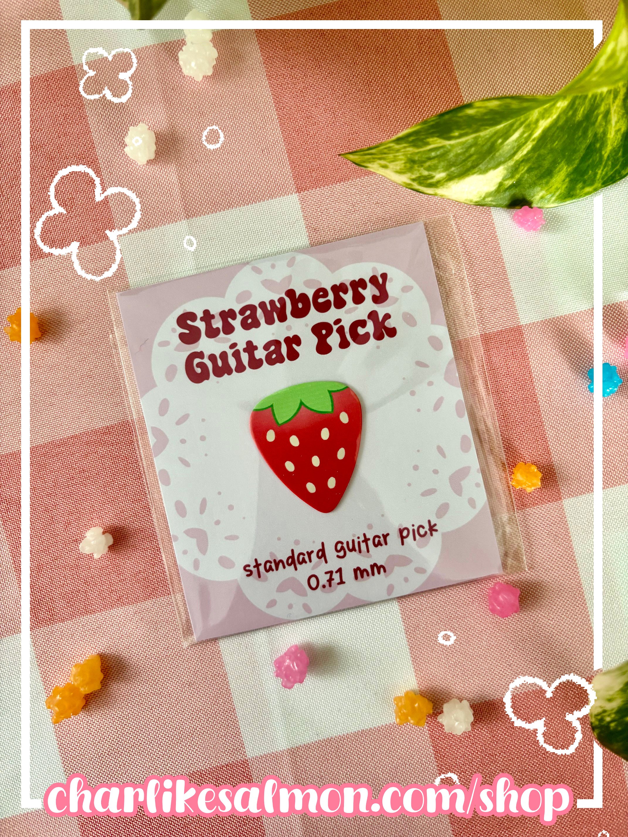 Strawberry Guitar Pick