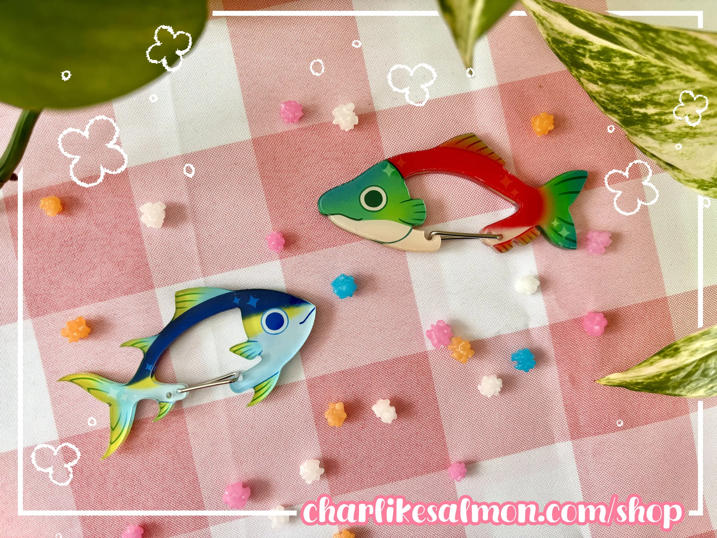 Acrylic Fish Carabiner