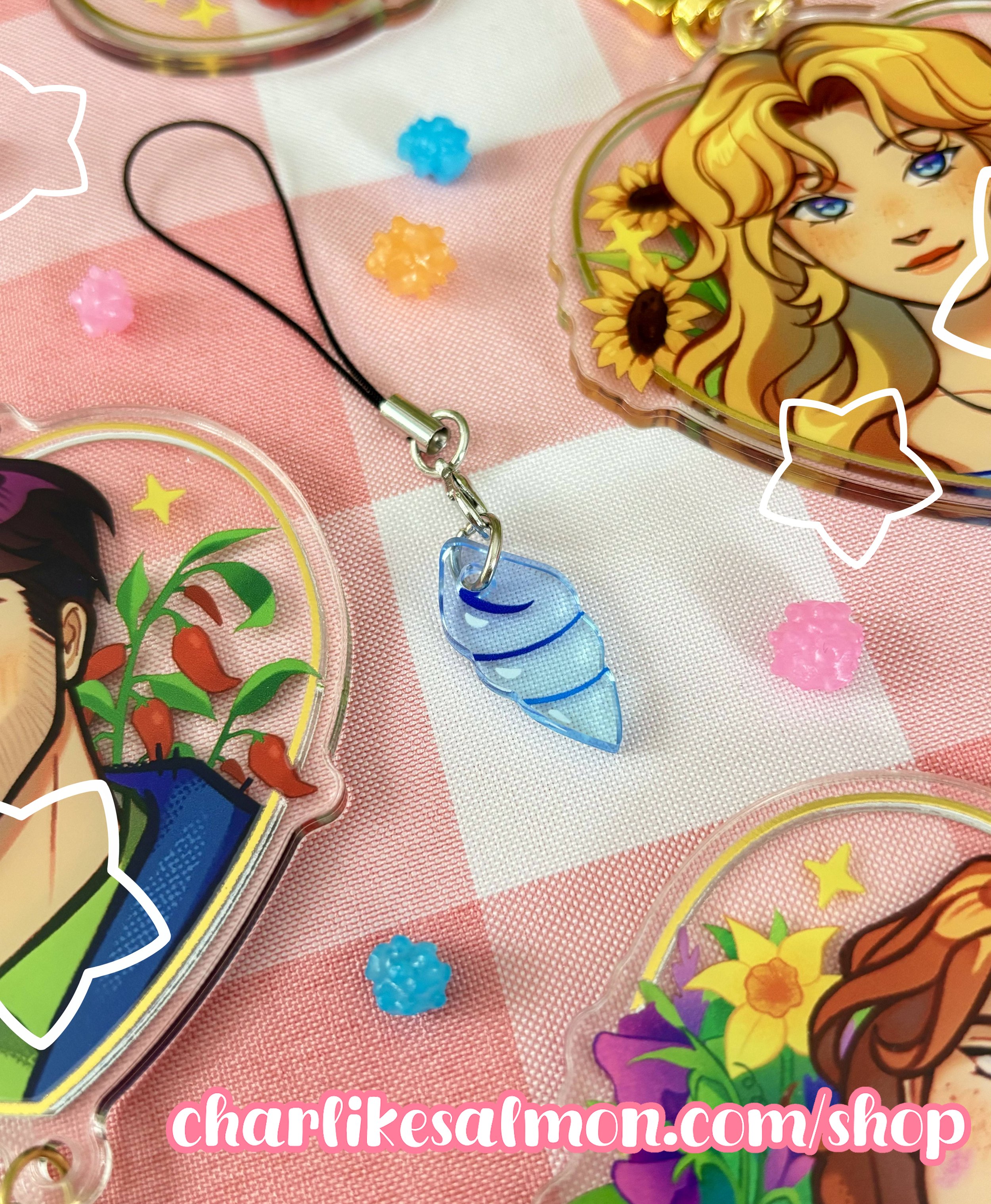Stardew Valley Mermaid's Pendant Phone Charm