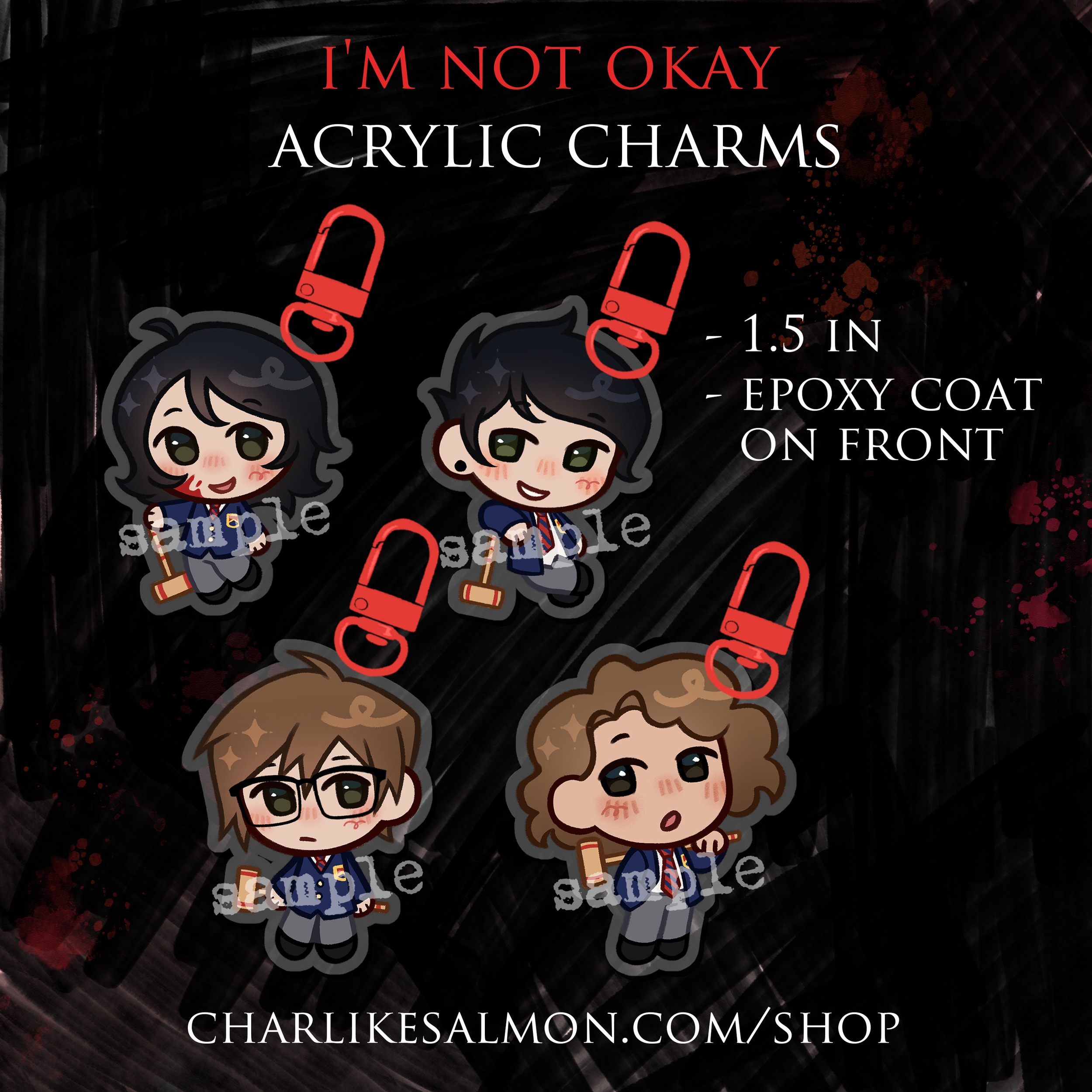 MCR I'm Not Okay Charms