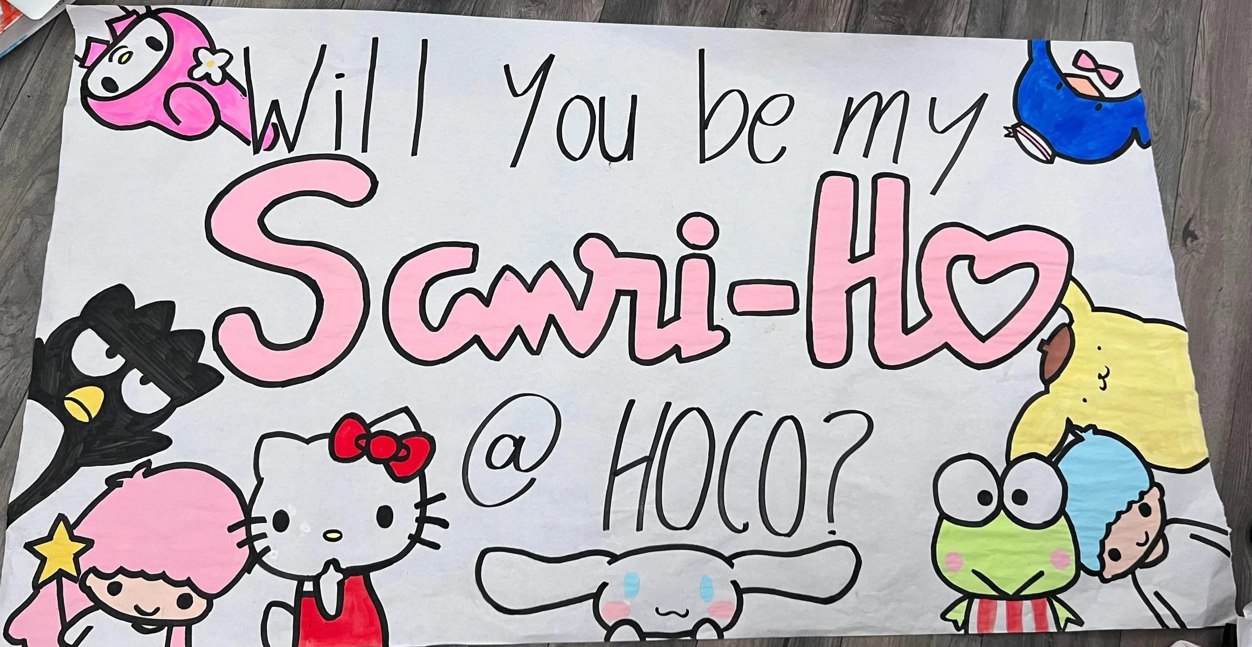 Hand Painted Homecoming Poster