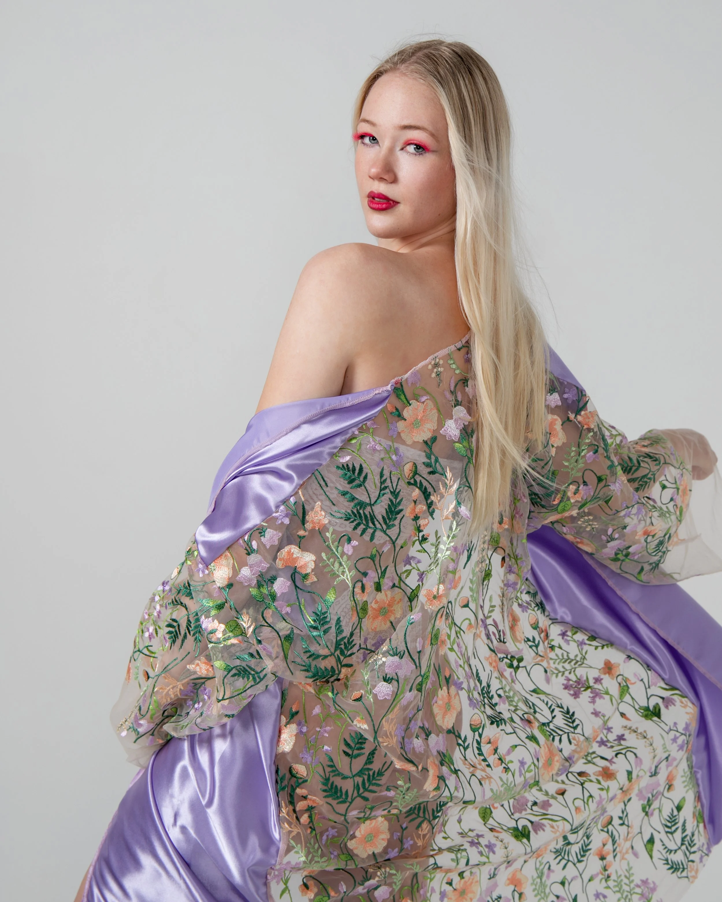 True Custom Floral Robe