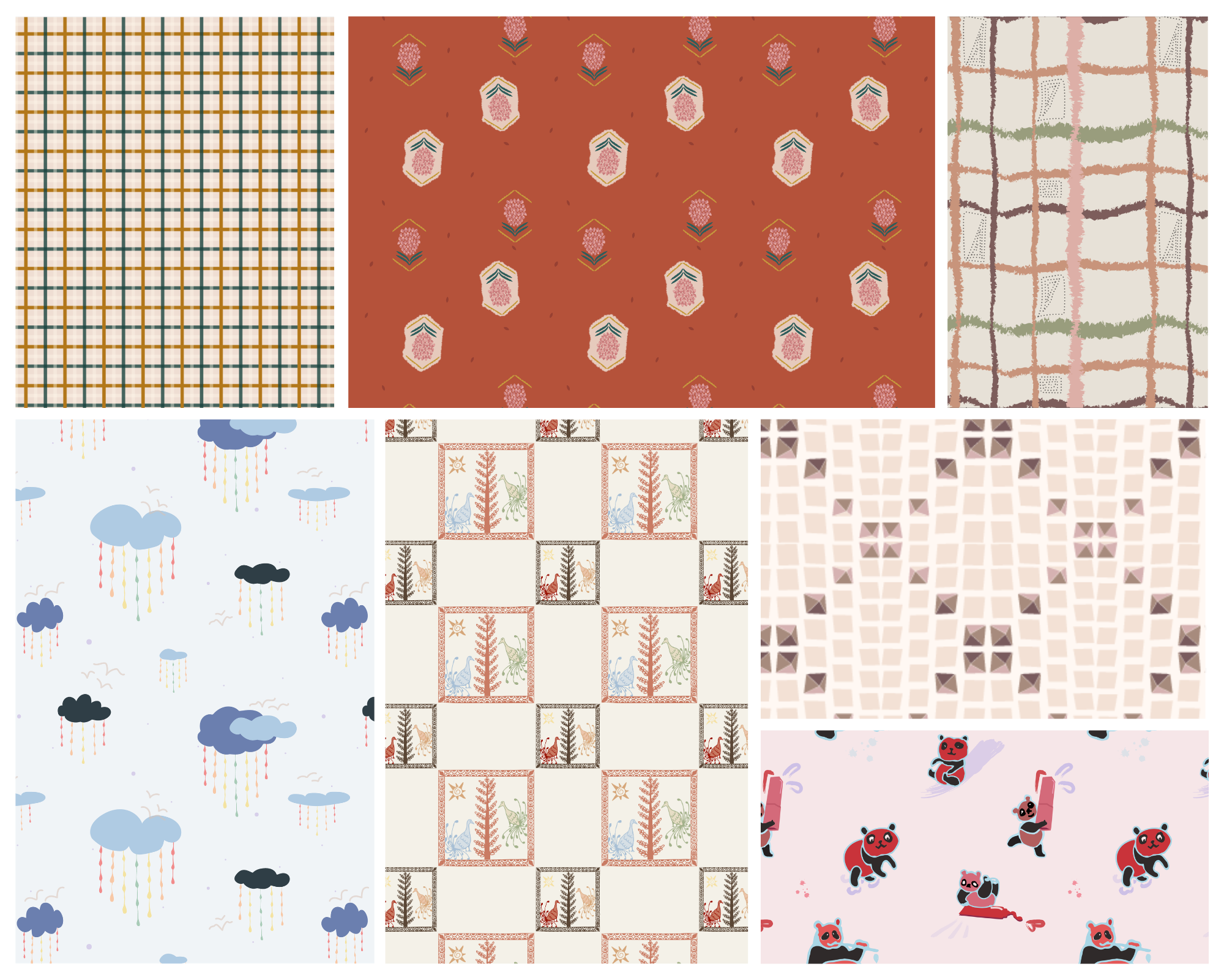 Collage of my patterns