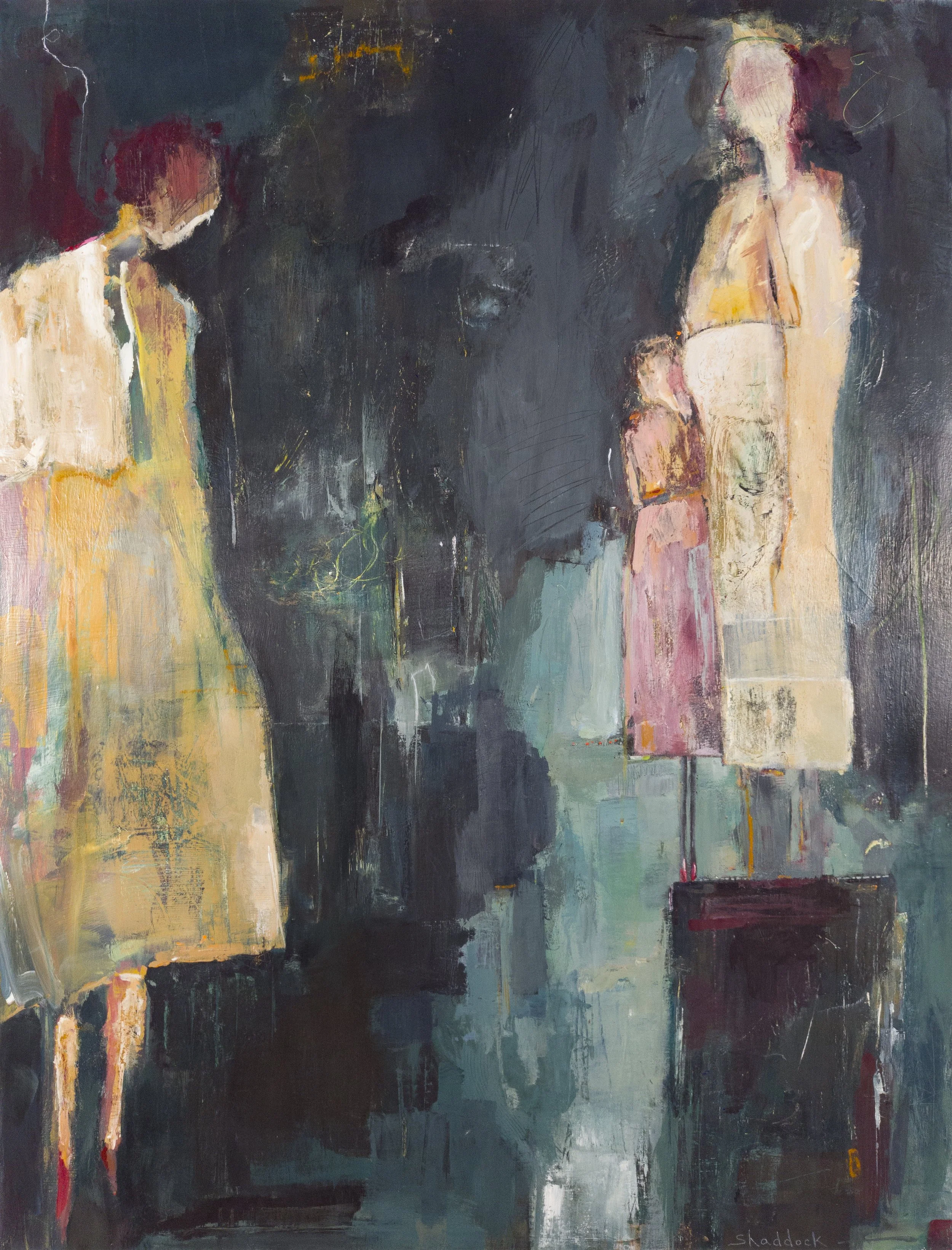 From A Distance Acrylic Abstract Figurative Painting