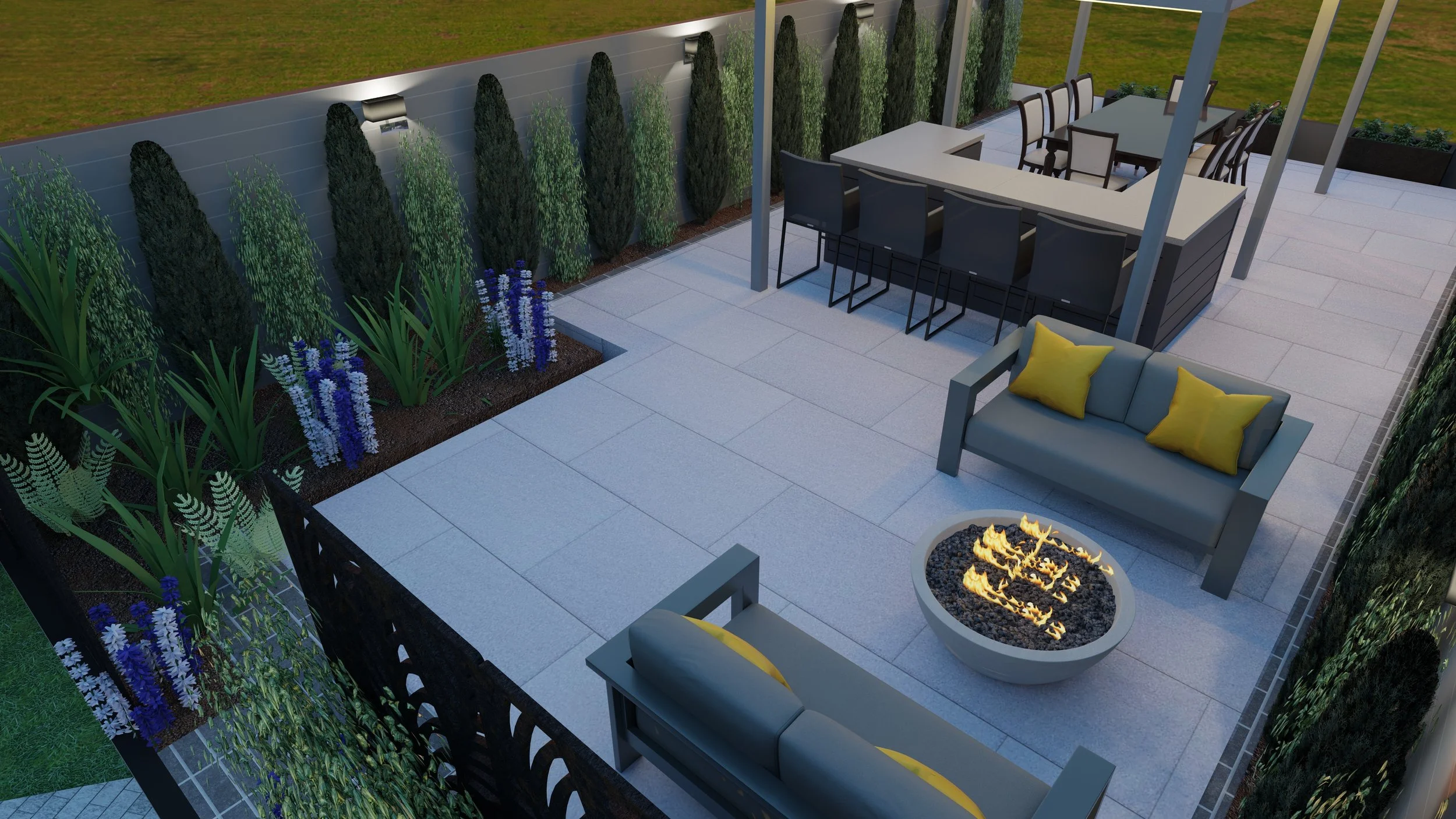 3D Digital Twin Wireframe Architecture