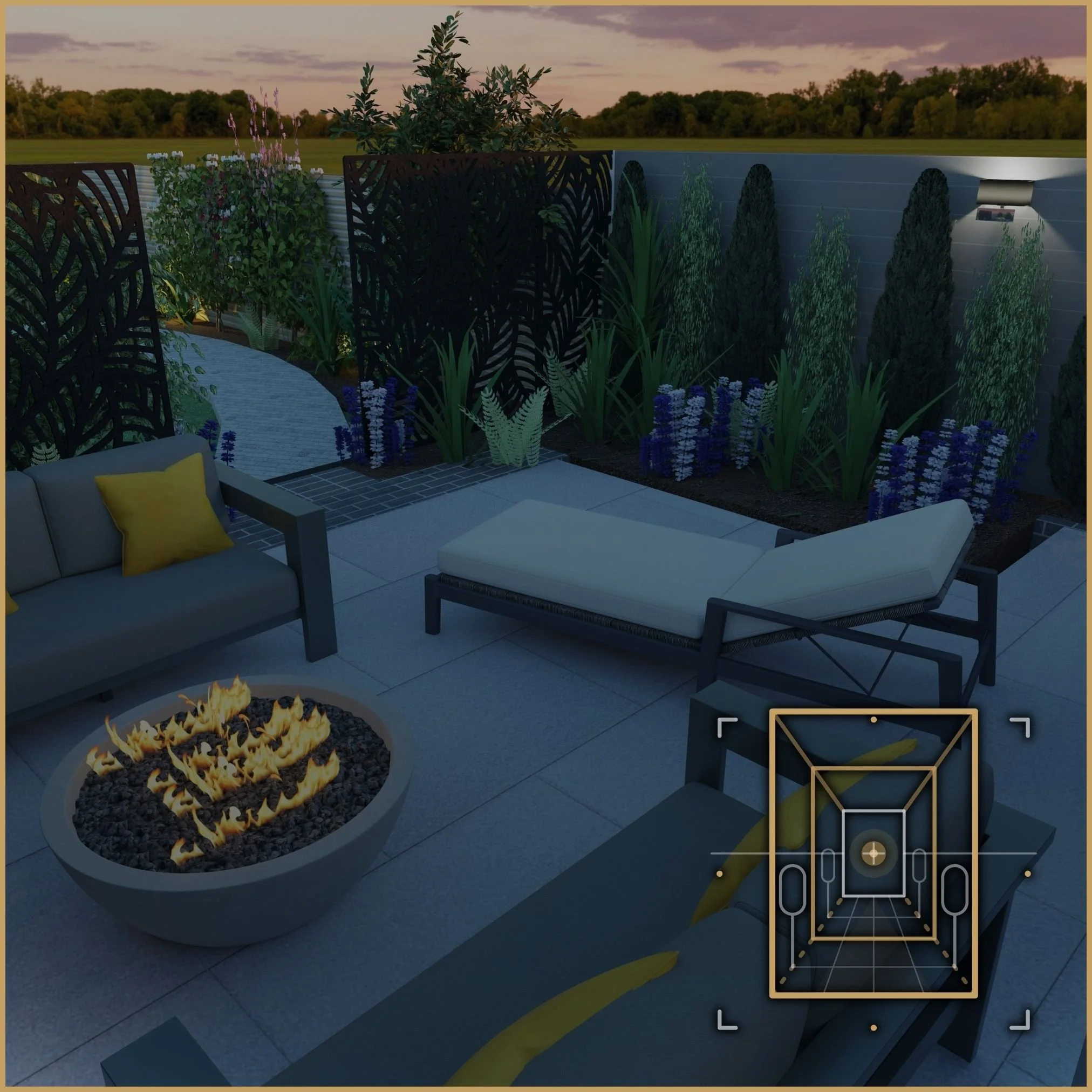 3D Render Stills | Cinematic Garden Visualisation