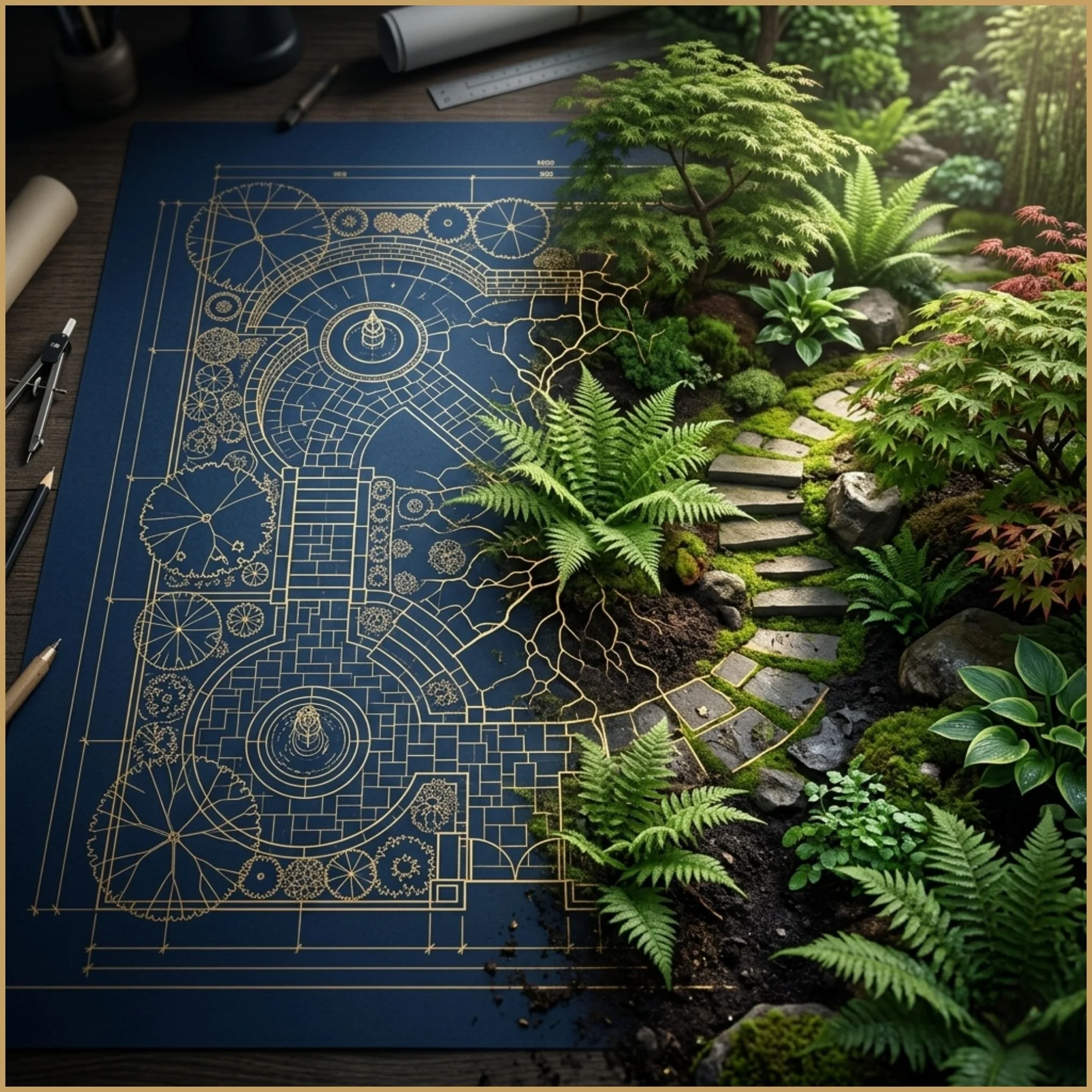 The Living Sanctuary Suite | 2D CAD & Horticultural Blueprint