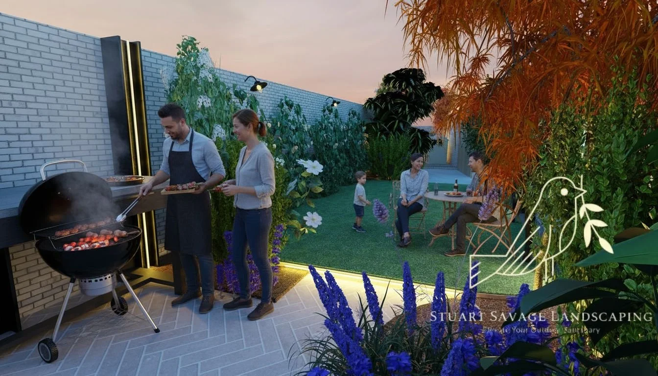 Luxury Garden Design with Water Feature and Lighting.jpeg