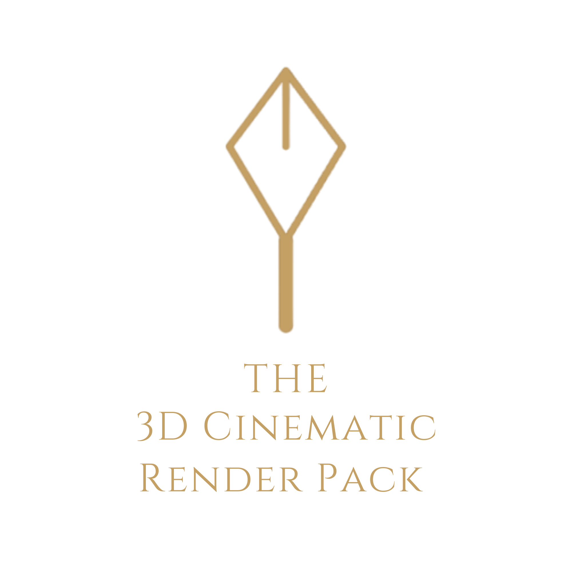 Moonlight Garden Design 3D Cinematic Render Packs digital download product badge.