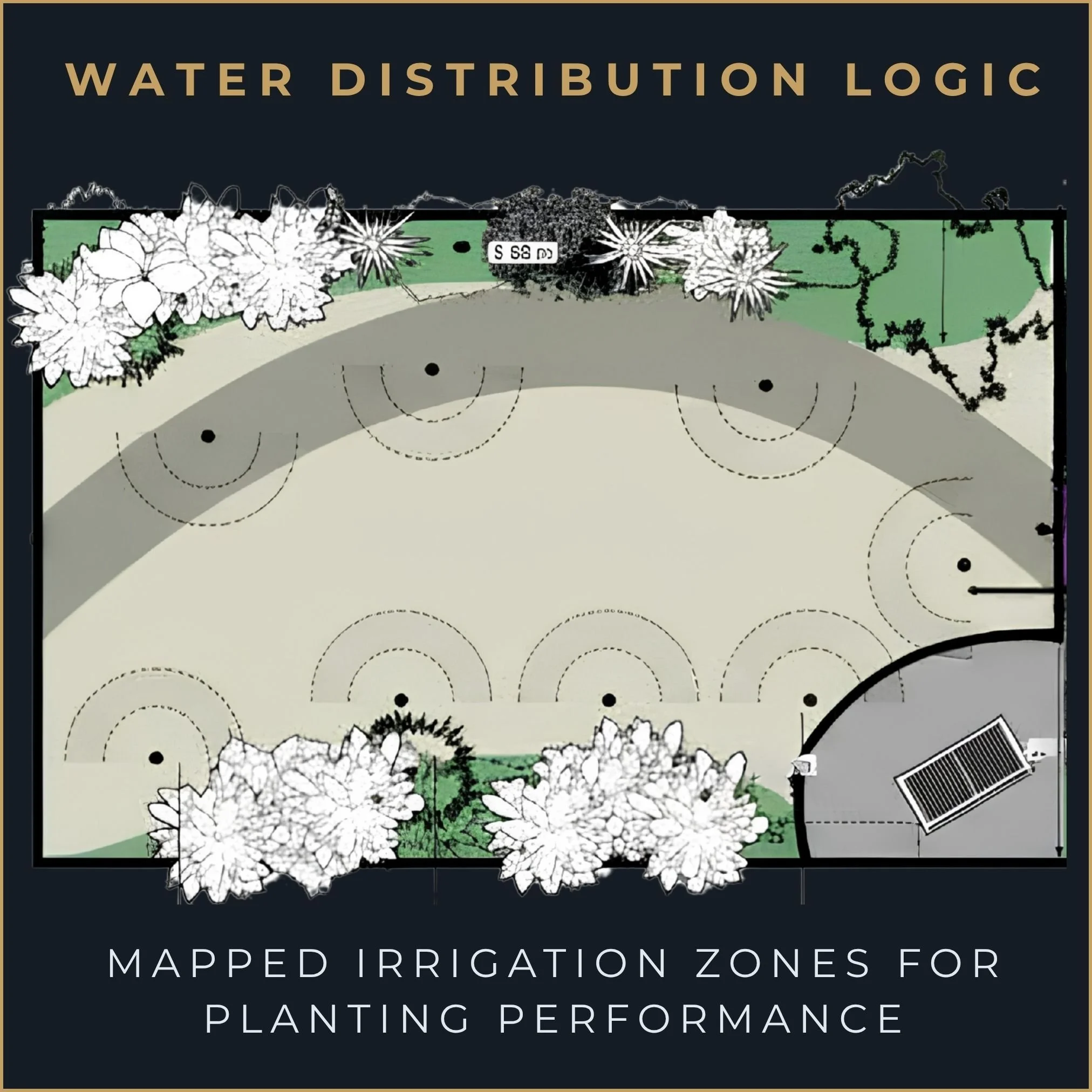 irrigation plan spray angles zoning logic