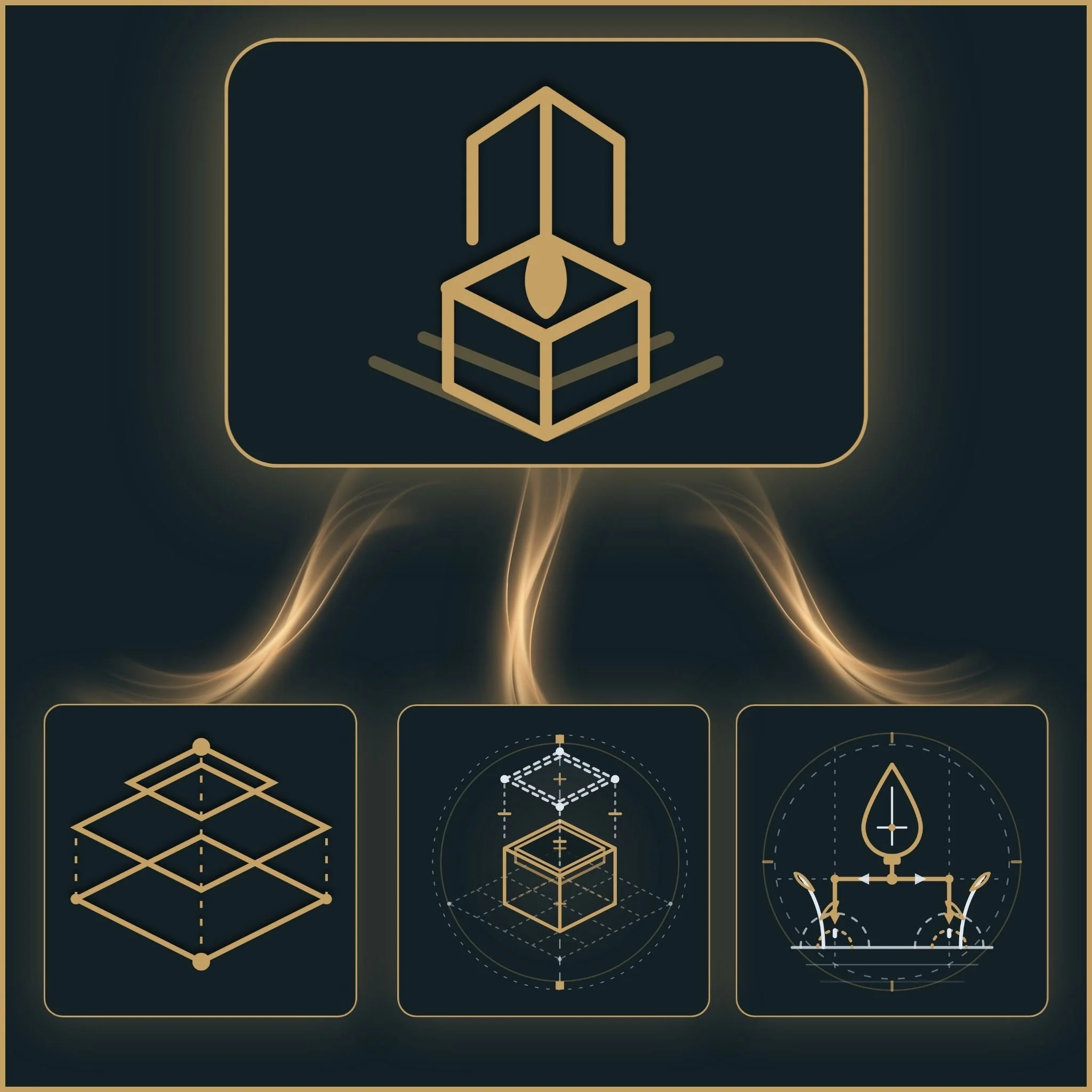 Ultimate Architecture Experience showing Complete Blueprint Asset, Botanical Irrigation Schematic and Digital Twin inclusion in a structured architectural layout