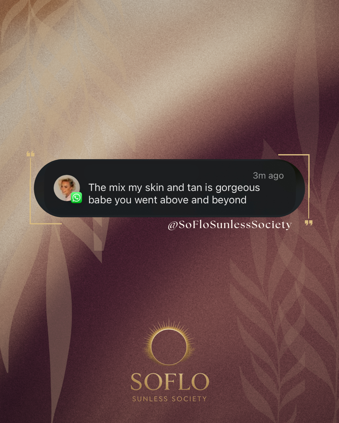 Spray Tan Client Testimonial from Lindsay