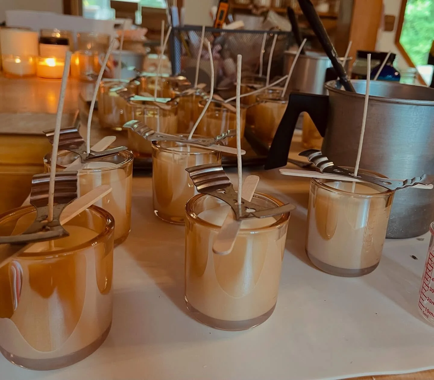 Getting ready for our first farmers&rsquo; market! Look for Santa Lucia Candles at Farmin Park in Sandpoint on Saturday, May 30th from 9am-1pm 🫶