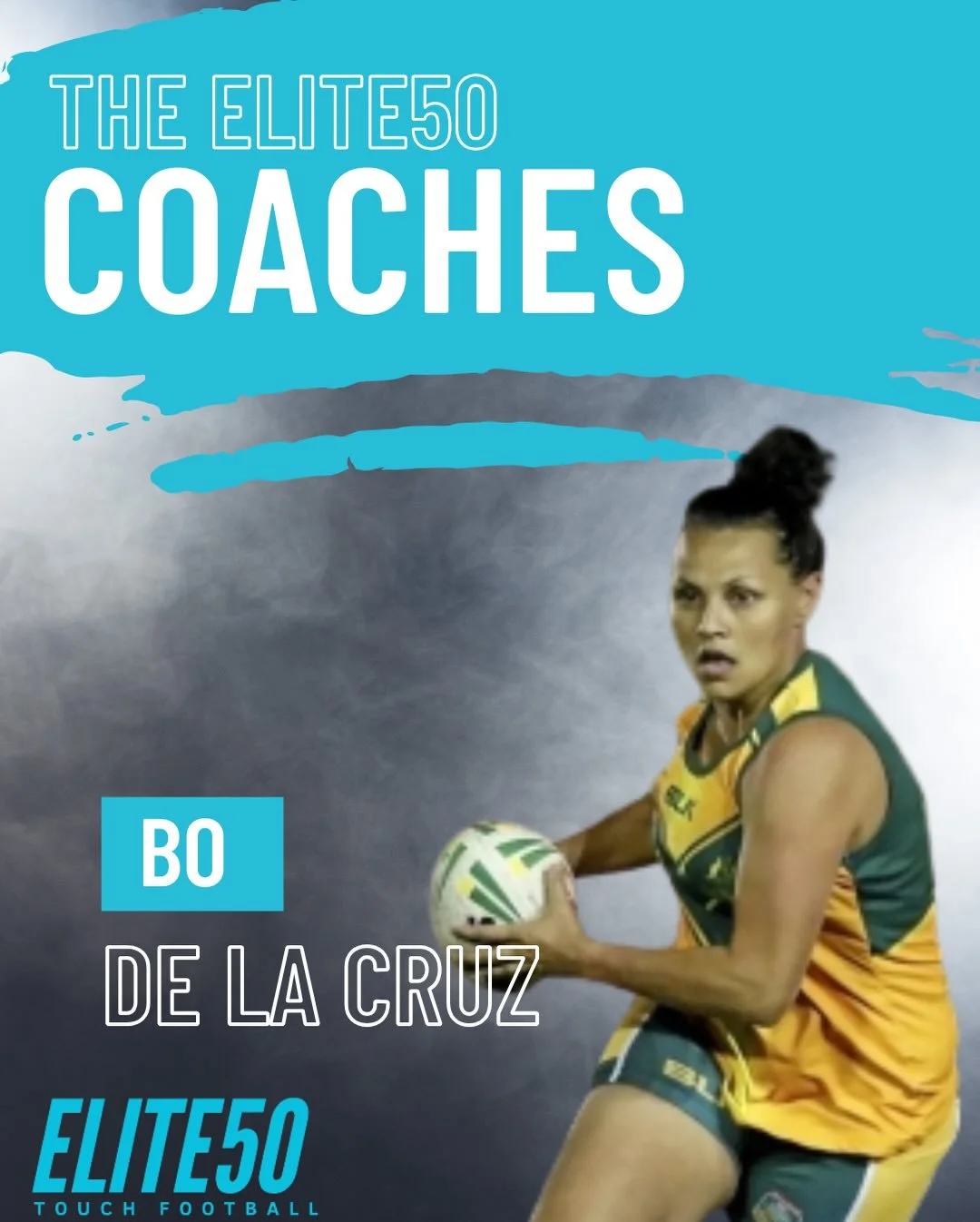 Coach &amp; Elite50 owner Bo de la Cruz!

Spotlight #1: Bo's journey and passion for touch football has led to the development of Elite50. Hailing from the small town of Darwin, Bo knows better than most the obstacles young touch players face particu
