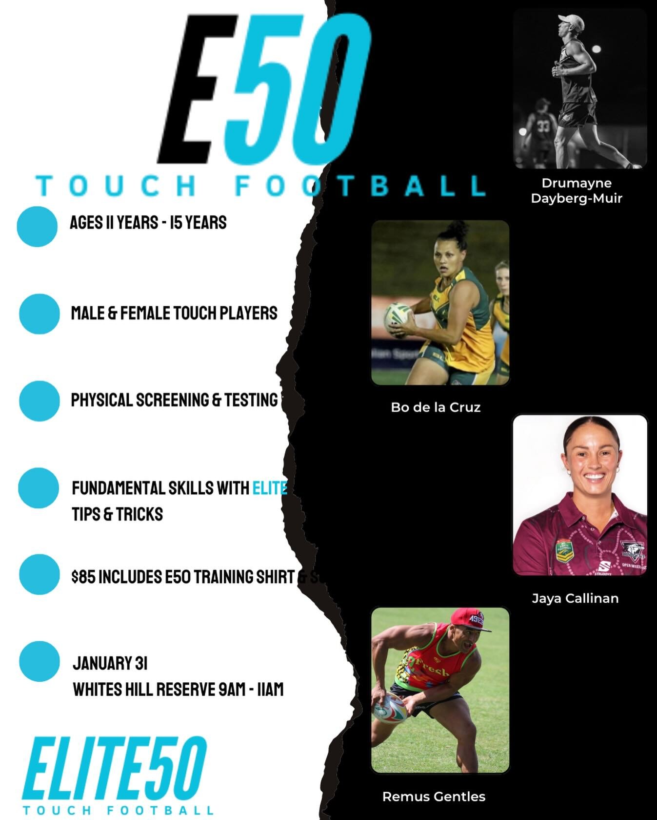 4 days left to register for the January clinic! 2 hours with some of the best minds in the game!

⏰ 31st January 9am - 11am
📍Whites Hill Reserve BMTA
🏉 Male &amp; females ages 11 years - 14 years
🐐 $85 includes training shirt &amp; socks, and 2 ho