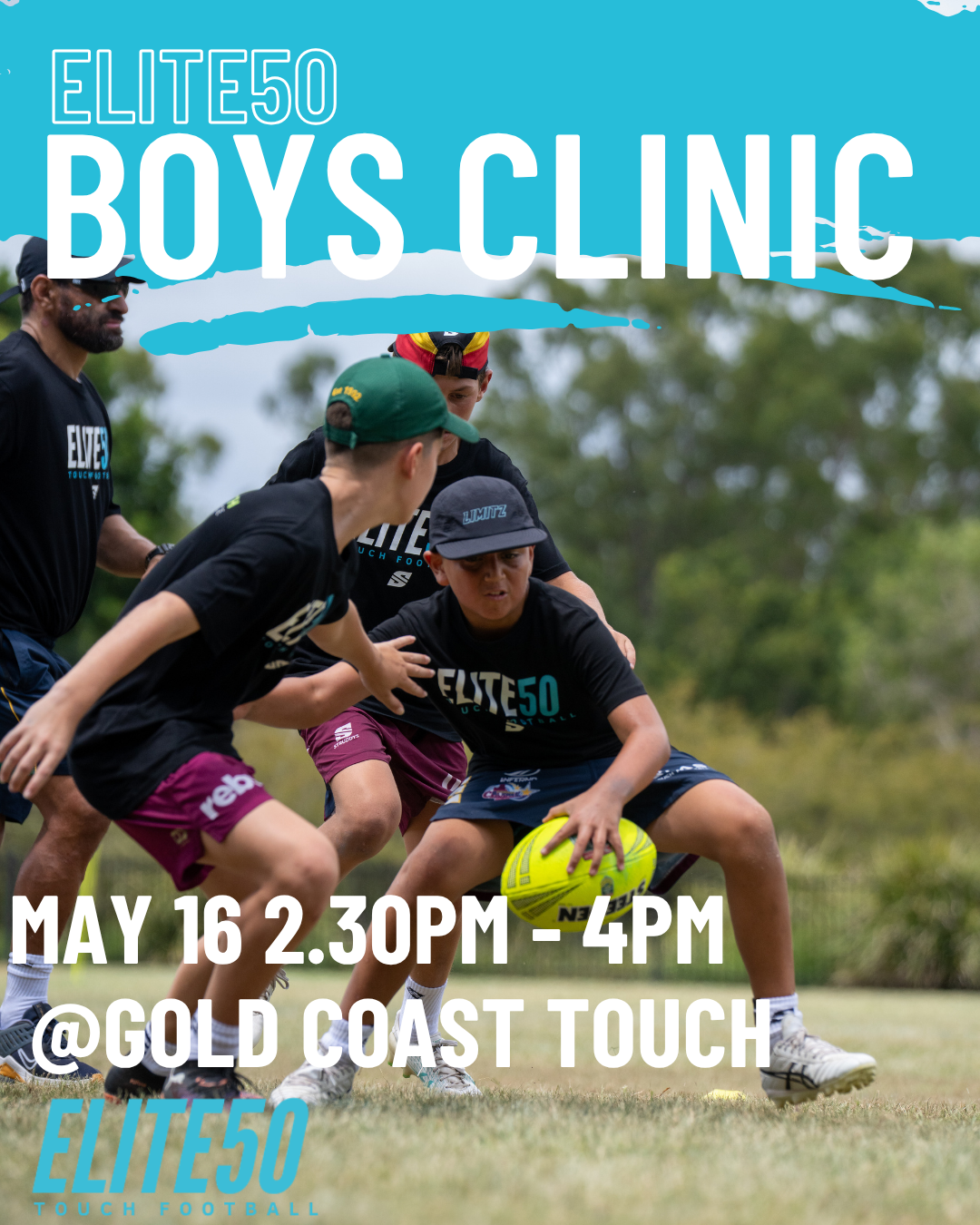 E50 U12 - U15s BOYS JUNE 13 @ GOLD COAST TOUCH ASSOCIATION