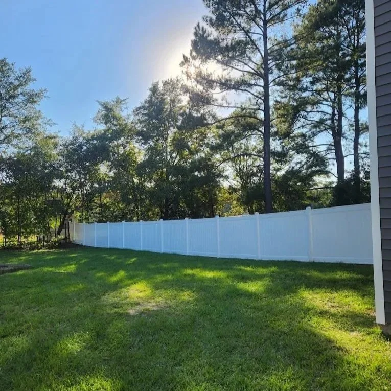 custom height wood fence in North Carolina