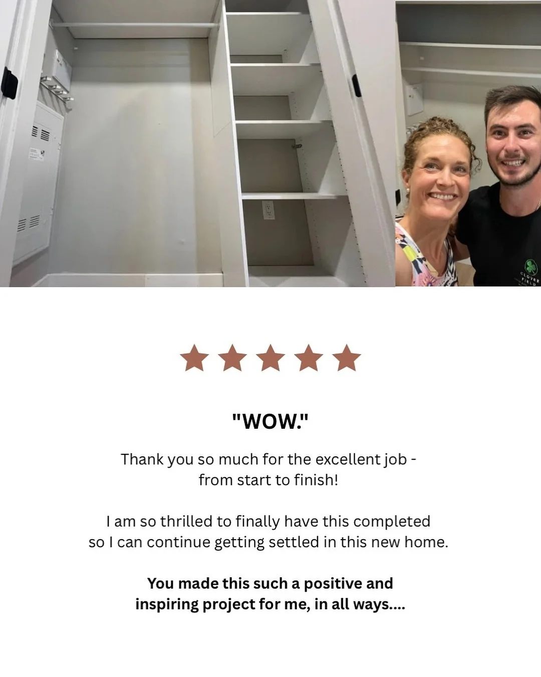 ✨ Custom hallway design &amp; installation 

This project was all about a hallway closet with non-traditional specs and finding THE perfect handyman (thank you @HomeDepot for introducing me to the dream pro 🙌 @cloverfieldmaintenance ).

The best par