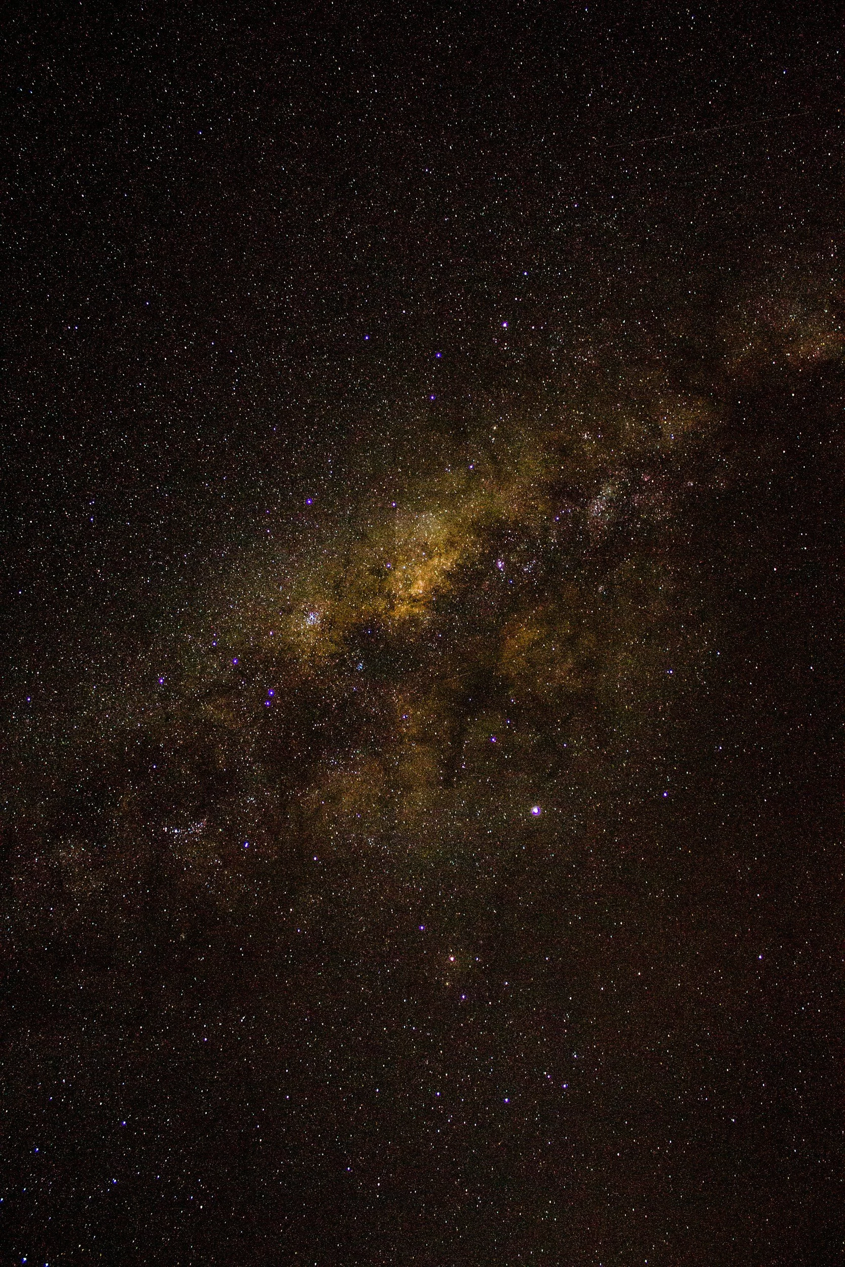 A view of the night sky showcasing numerous stars and the Milky Way galaxy.