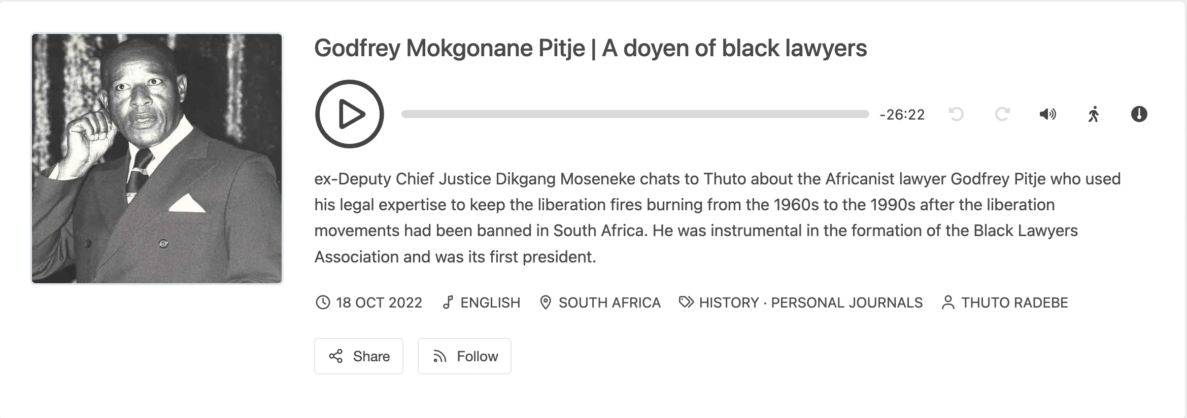 Godfrey Mogonane Pitje podcast