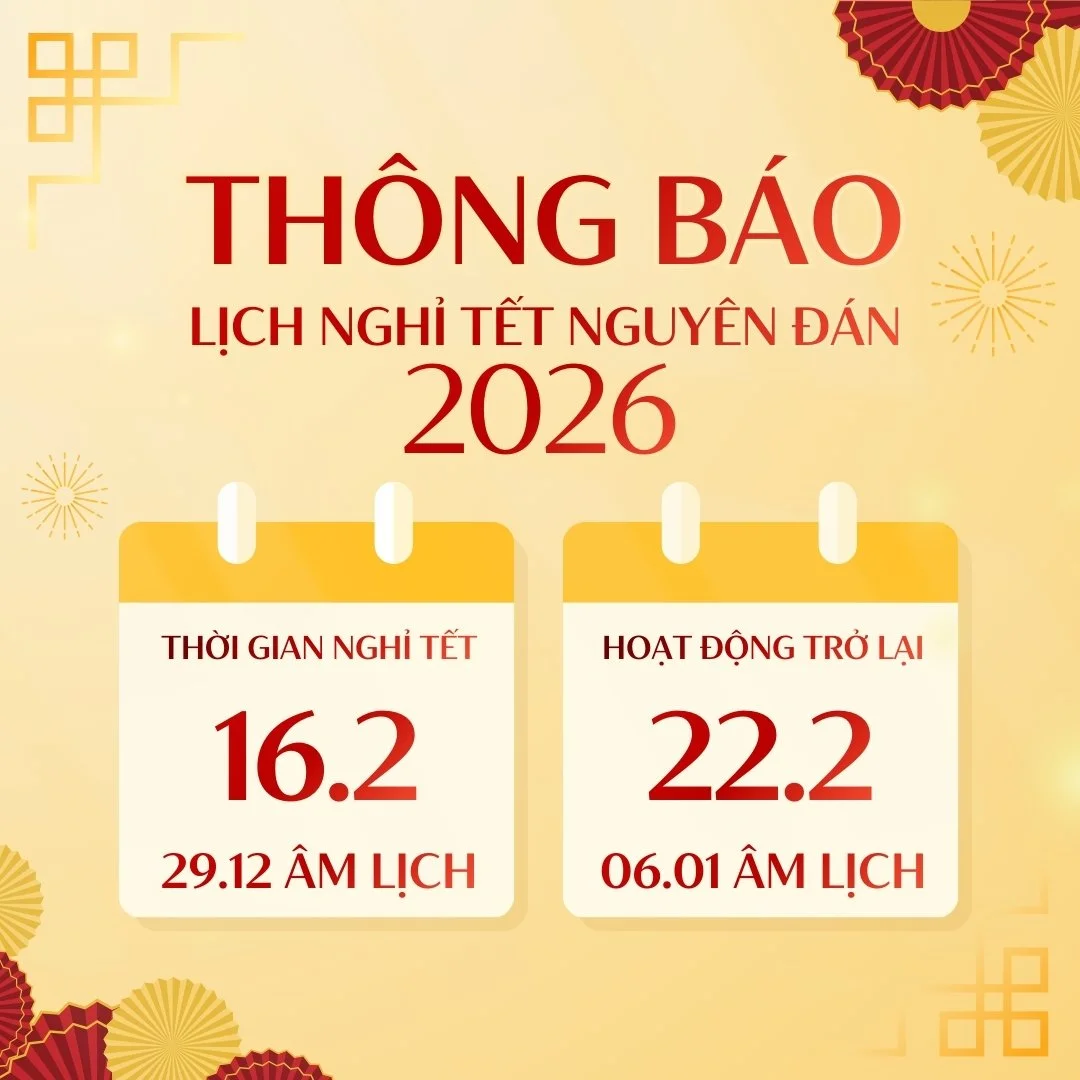 Hair Bar tr&acirc;n trọng th&ocirc;ng b&aacute;o lịch nghỉ Tết Nguy&ecirc;n Đ&aacute;n:
📅 Từ 16/2 (29 &acirc;m lịch) đến 22/2 (m&ugrave;ng 6 &acirc;m lịch)
Hair Bar hoạt động trở lại v&agrave;o 23/2.

K&iacute;nh ch&uacute;c Qu&yacute; kh&aacute;ch 